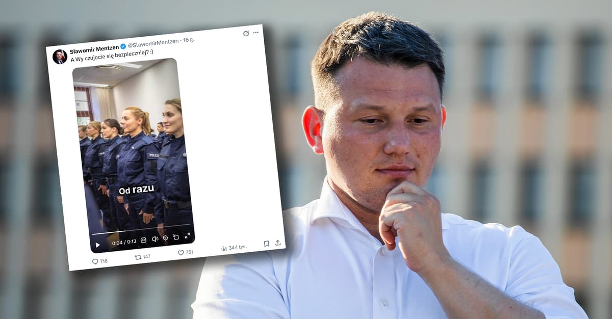 Mentzen kpi z policjantek. „Czujecie się bezpiecznie?"