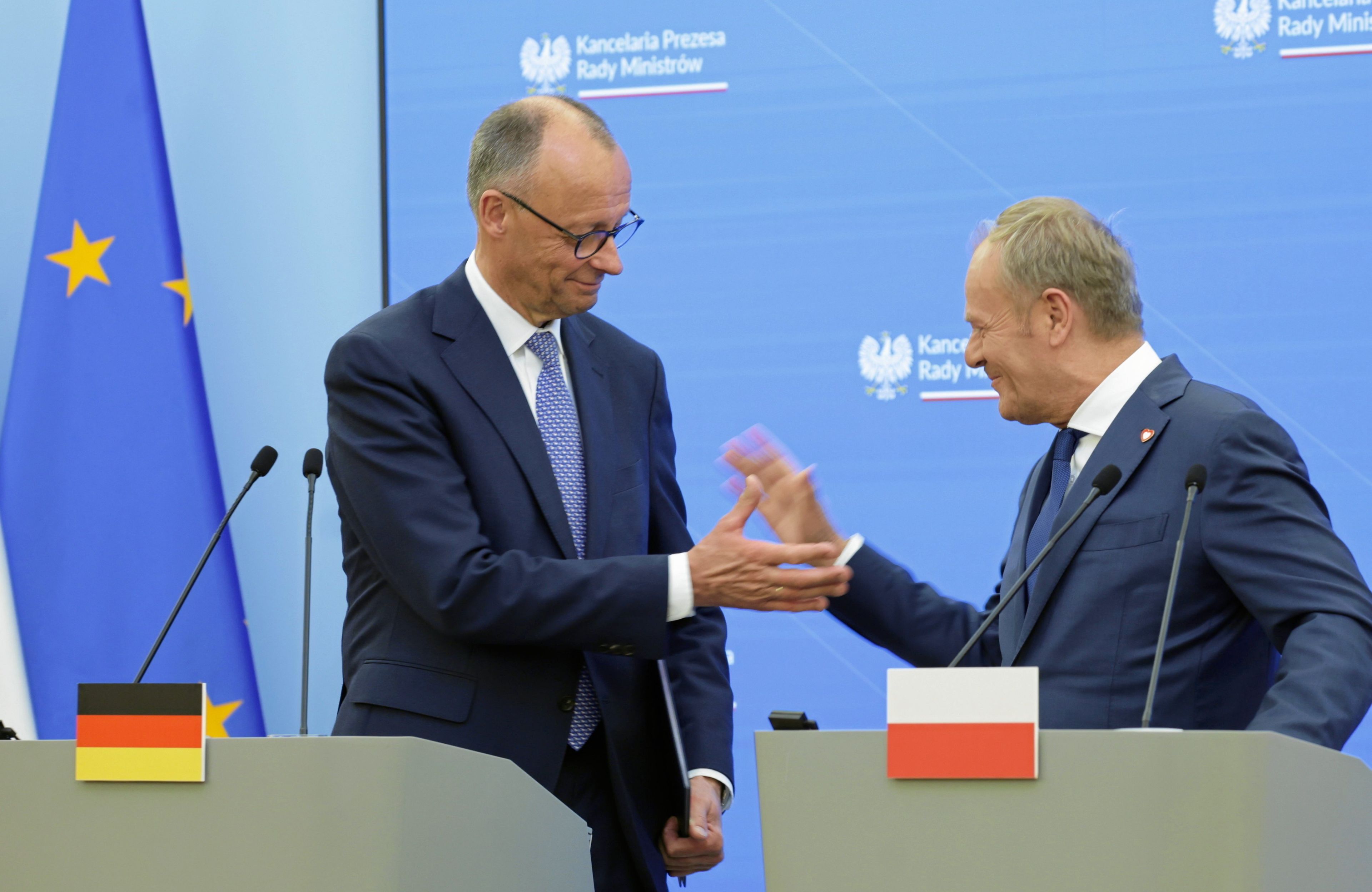 Kanclerz Niemiec Friedrich Merz z wizyta w Polsce