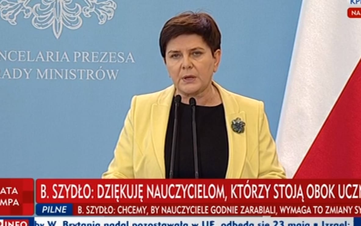Grafika do artykułu Rząd zaprasza na negocjacje bez nowych propozycji. A Szydło liczy na to, że nauczyciele pękną