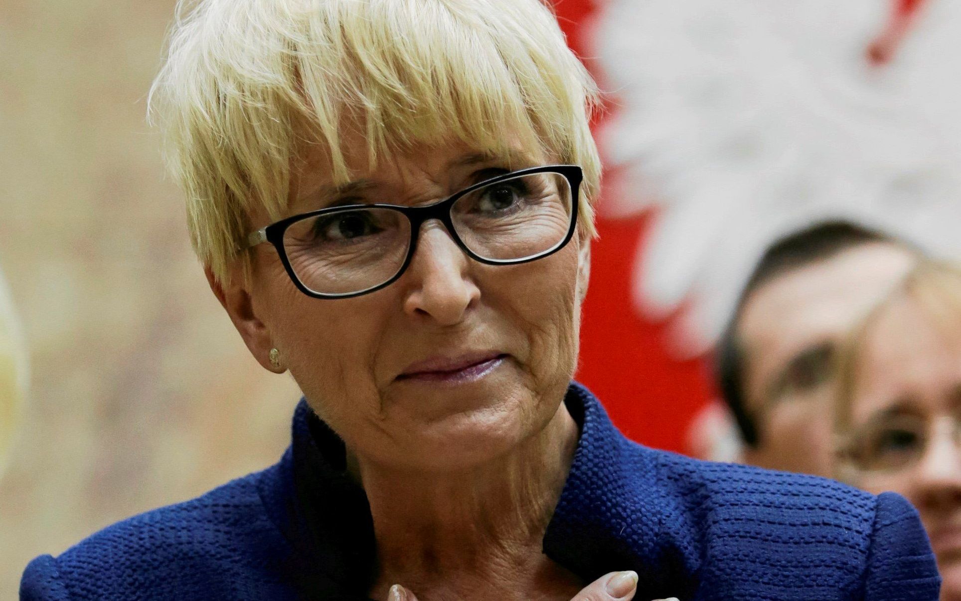 01.12.2017 Krakow , ul. Przy Rondzie , Sad Okregowy .  Prezes Sadu Okregowego w Krakowie Beata Morawiec , odwolana przez ministra sprawiedliwosci Zbigniewa Ziobre , podczas konferencji prasowej .
Fot. Jakub Wlodek / Agencja Gazeta