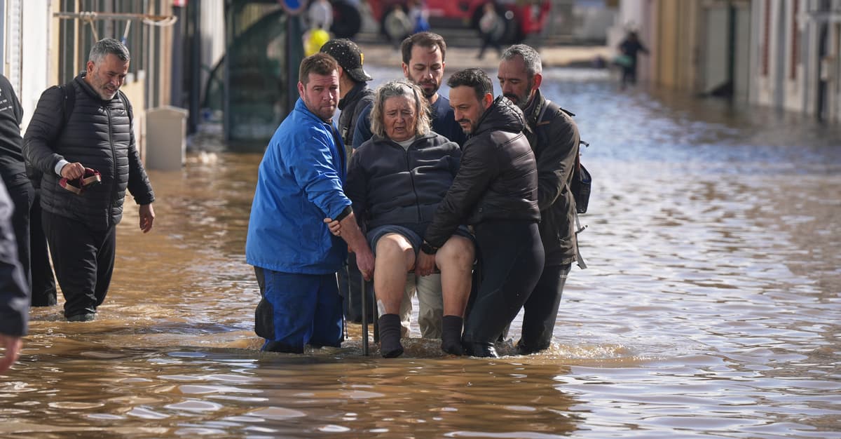 Gwałtowne powodzie w Portugalii i Hiszpanii