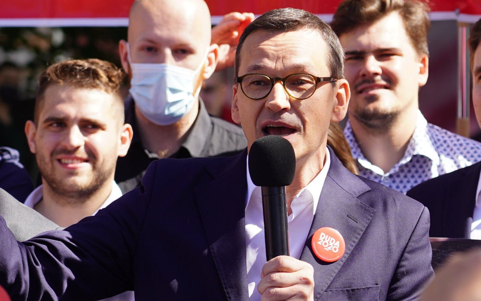 04.07.2020 Olsztyn . Spotkanie premiera Mateusza Morawieckiego z mieszkancami Olsztyna w ramach kampanii prezydenckiej DUDA 2020 . Mateusz Morawiecki .

Fot. Arkadiusz Stankiewicz / Agencja Gazeta