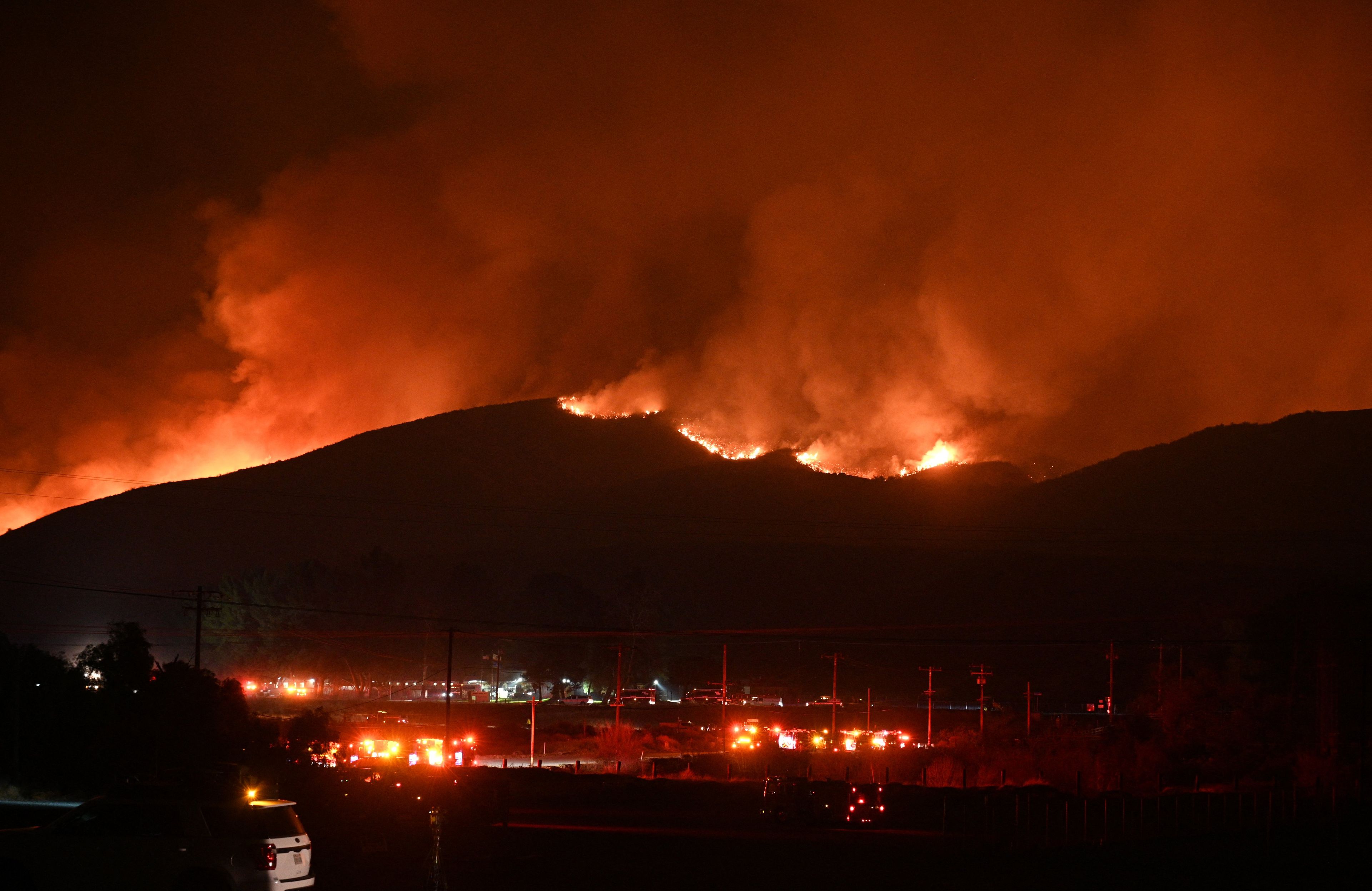 Nowy pożar w okolicach Los Angeles, 22.01.2025 r.