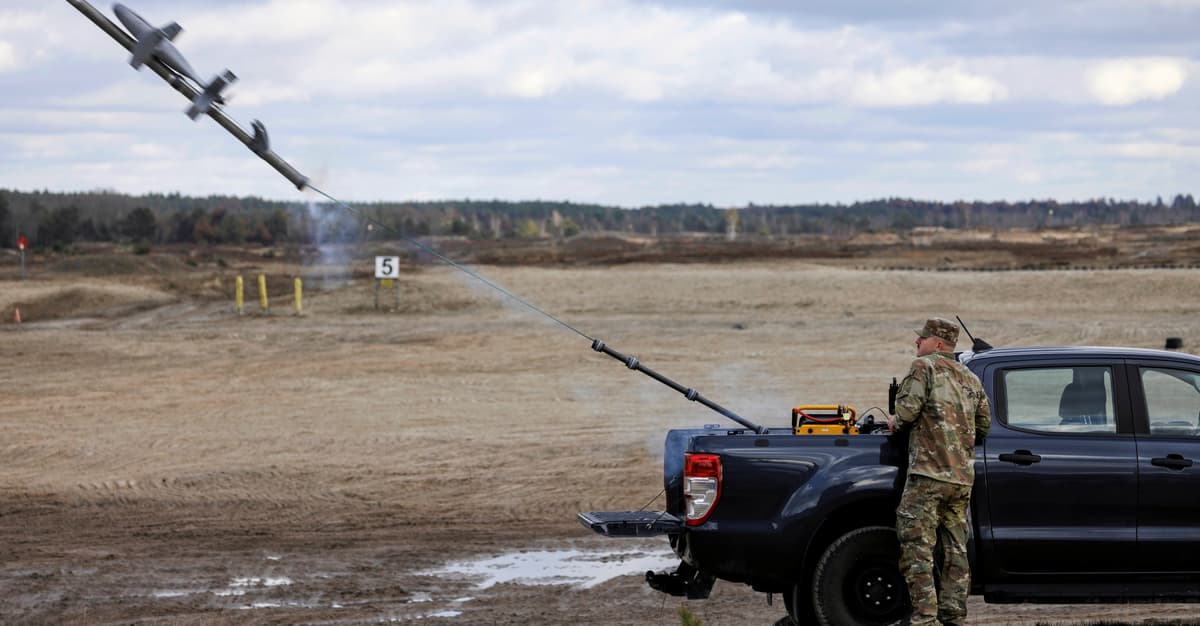 Atak Rosji na Ukrainę odparty w 85 proc. 104 drony zestrzelone