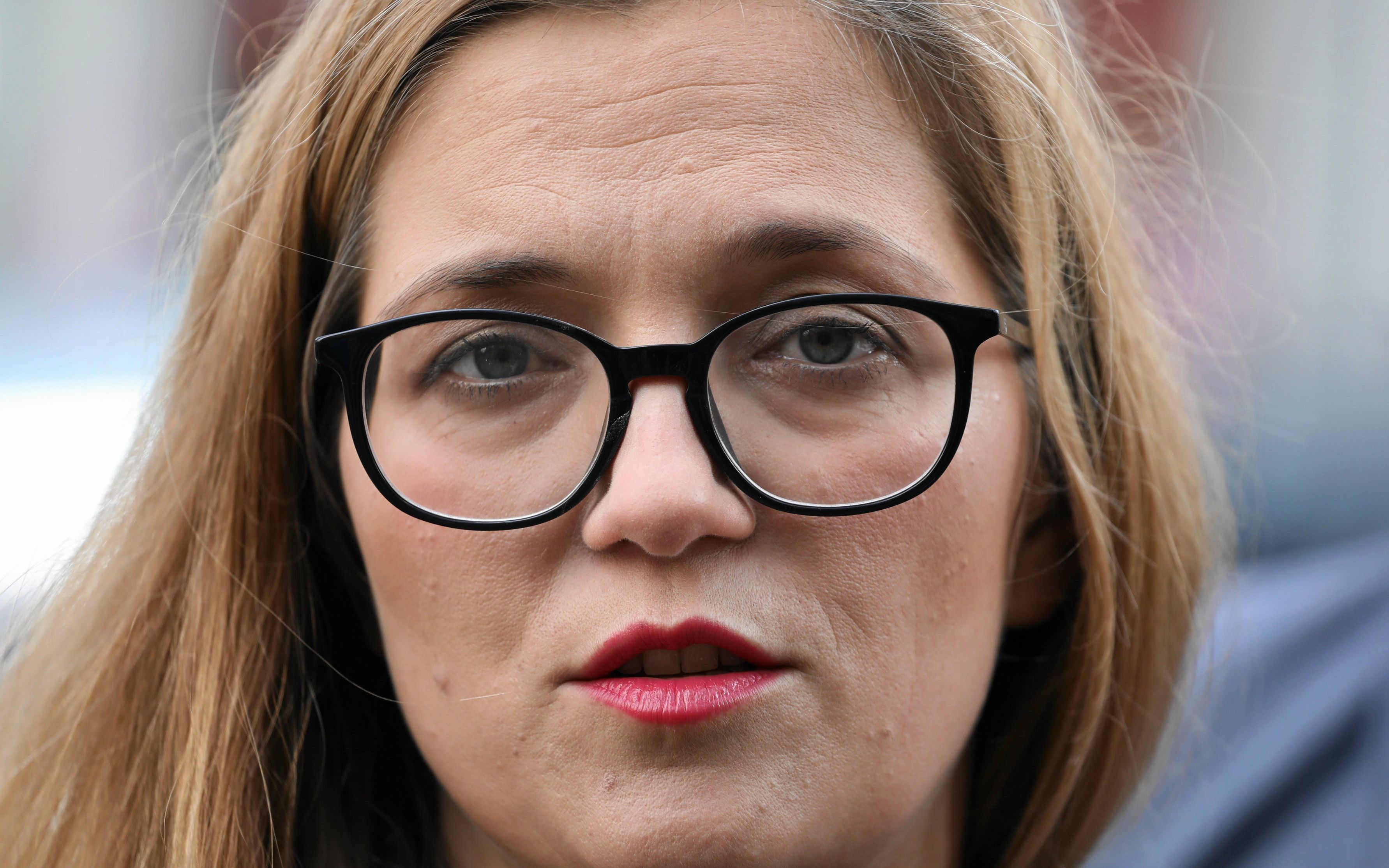 04.10.2019 Warszawa , skrzyzowanie ulica Krucza i Hoza . Magdalena Biejat podczas konferencji prasowej warszawskiej lewicy '' Pakt dla pieszych ''.
Fot. Maciek Jazwiecki / Agencja Gazeta