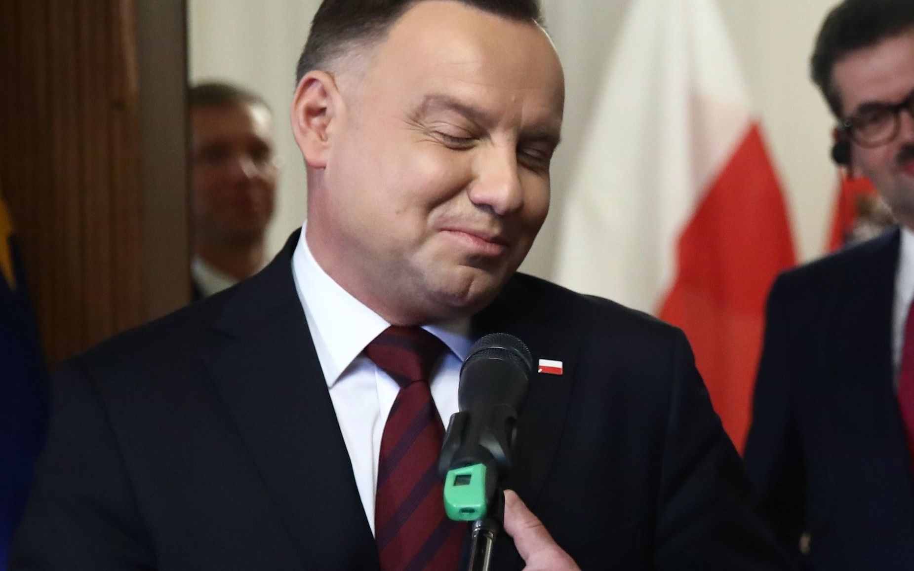 28.01.2020 Krakow . Prezydent Austrii Alexander Van der Bellen (3p), ambasador Austrii Werner Almhofer (4p), prezydent Polski Andrzej Duda (l), konsul generalny Philipp Charwath (p) podczas otwarcia Konsulatu Austrii . Fot. Jakub Porzycki / Agencja Gazeta