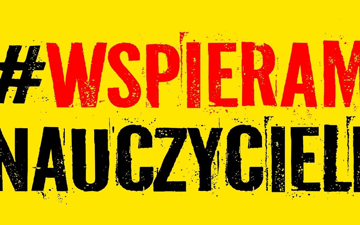 Grafika do artykułu Powstał fundusz strajkowy #WspieramNauczycieli. Pomożesz?