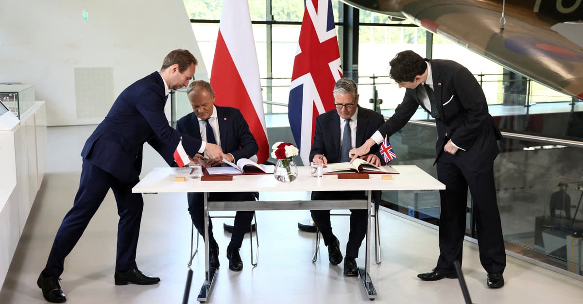 Poland and the UK together with France face off against Russia