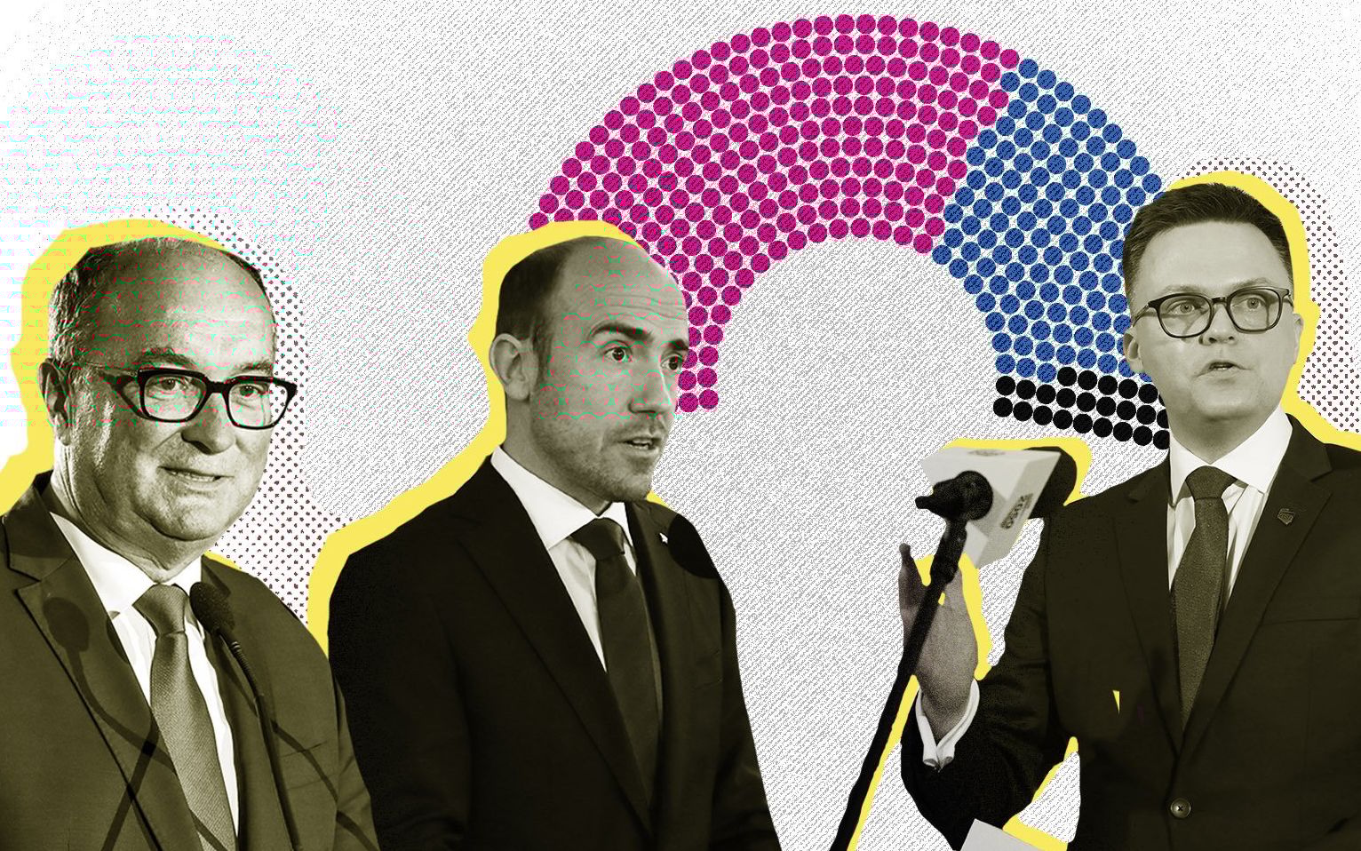Grafika do artykułu Koalicja 280, czyli sensacyjny wynik opozycji w sondażu IPSOS dla OKO.press