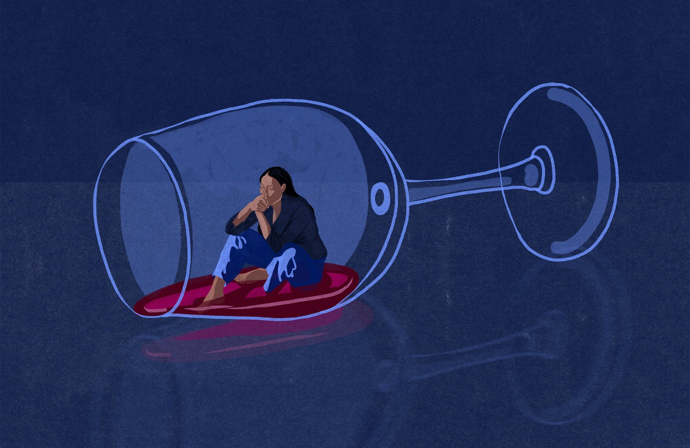 Ilustracja do tekstu o tym, czy kobiety szybciej od mężczyzn uzależniają się od alkoholu