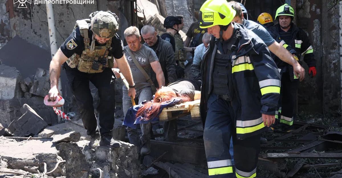 Rosja zaatakowała obwód dniepropetrowski. 11 ofiar, kilkudziesięciu rannych