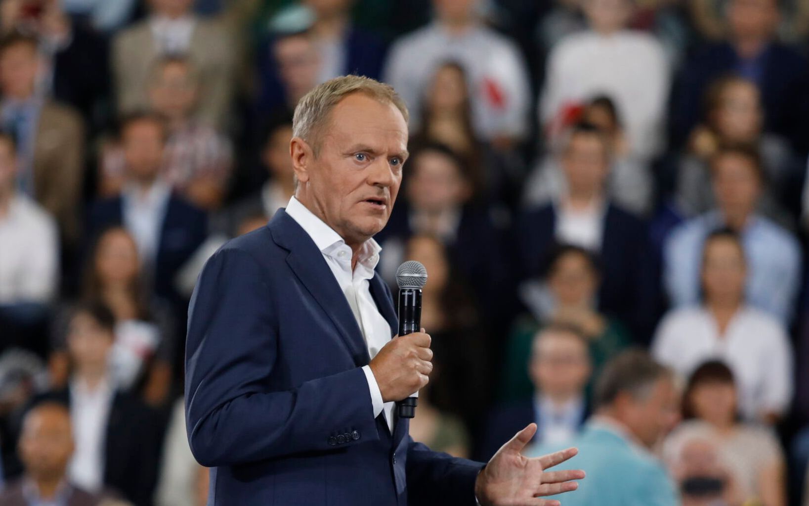 02.07.2022 Radom . Radomskie Centrum Sportu " . Przewodniczacy Platformy Obywatelskiej Donald Tusk podczas " Konwencji Przyszlosci " Platformy Obywatelskiej . 
Fot. Marcin Kucewicz / Agencja Wyborcza.pl