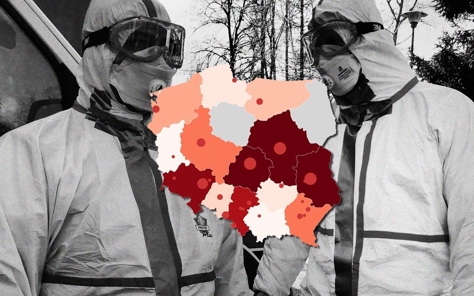 Grafika do artykułu Koronawirus przyspiesza, tragedia Włoch. W Polsce już 3 ofiary, 104 zarażonych [Statystyki, mapy]