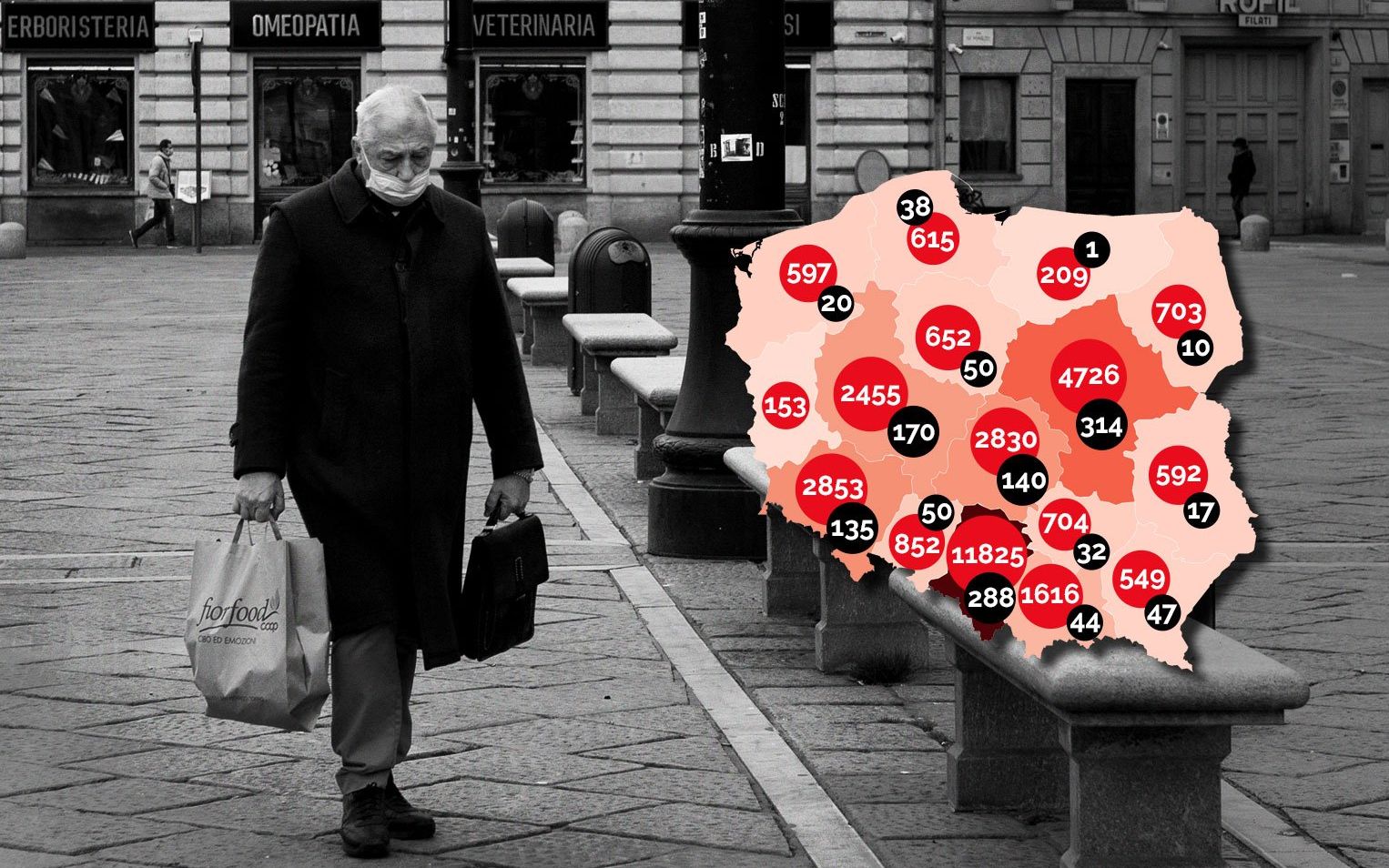 Grafika do artykułu We Włoszech koronawirus był w grudniu, znaleziono go w ściekach. Czy w Wuhan był już w sierpniu 2019? [RAPORT Z PANDEMII]