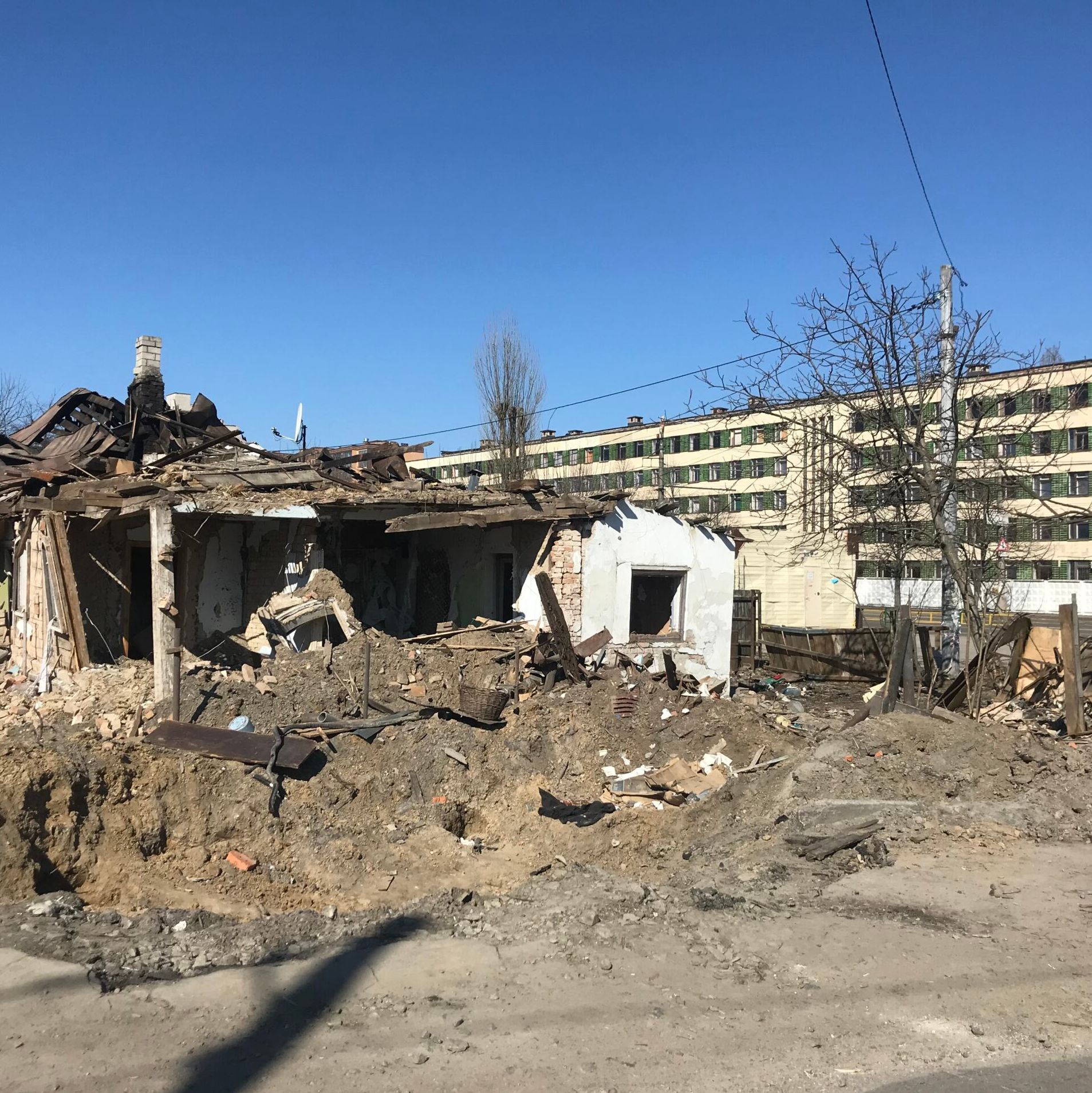 Napaść Rosji na Ukrainę. Zniszczenia w Żytomierzu