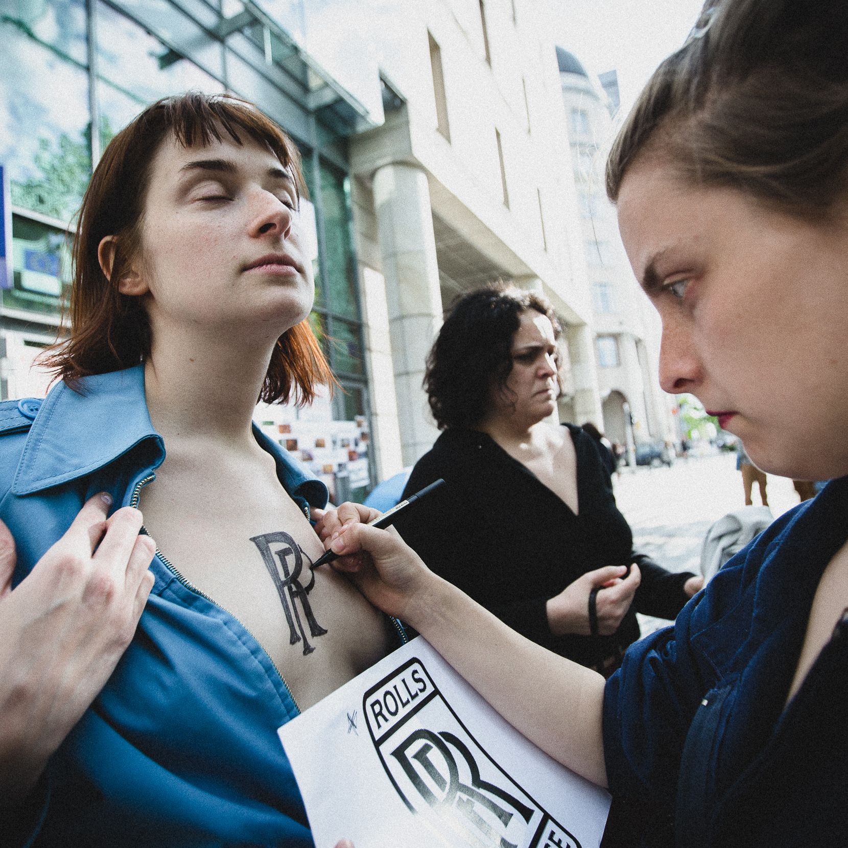 Warszawa, 02.06.2021. Protest solidarnościowy z represjonowanymi  Białorusinkami i Białorusinami