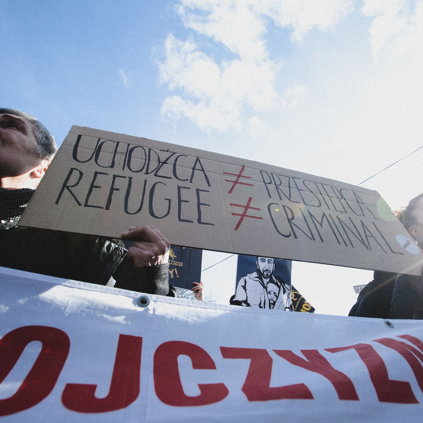 Krosno Odrzańskie, 12.02.2022. Protest pod SG w Krośnie Odrzańskim
