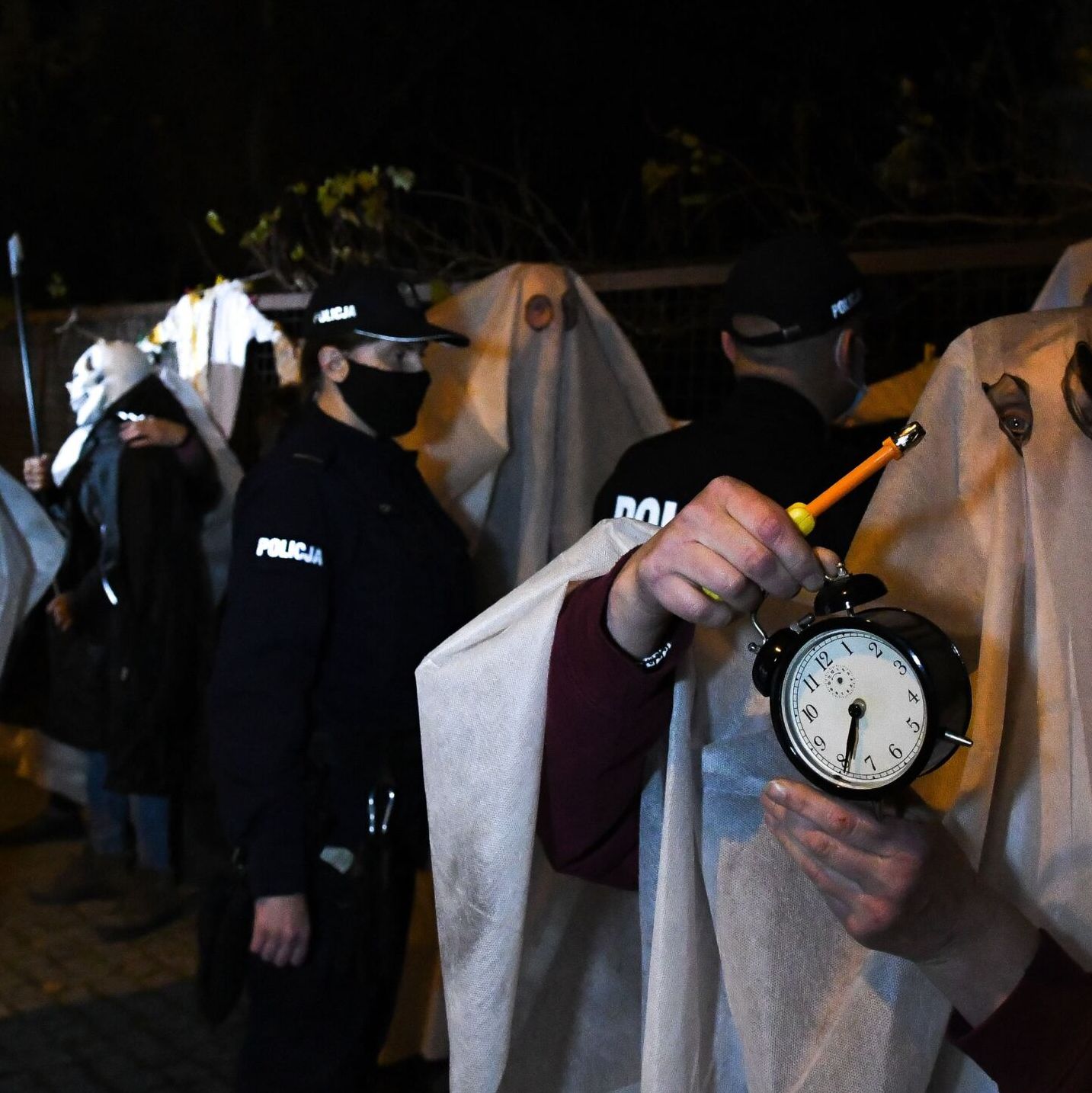 31.10.2021. Halloween pod domem Kaczyńskiego