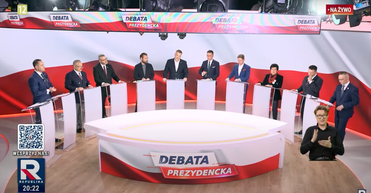 Debata Republiki. Zandberg atakuje Brzoskę. Nawrocki straszy, że emerytur nie będzie