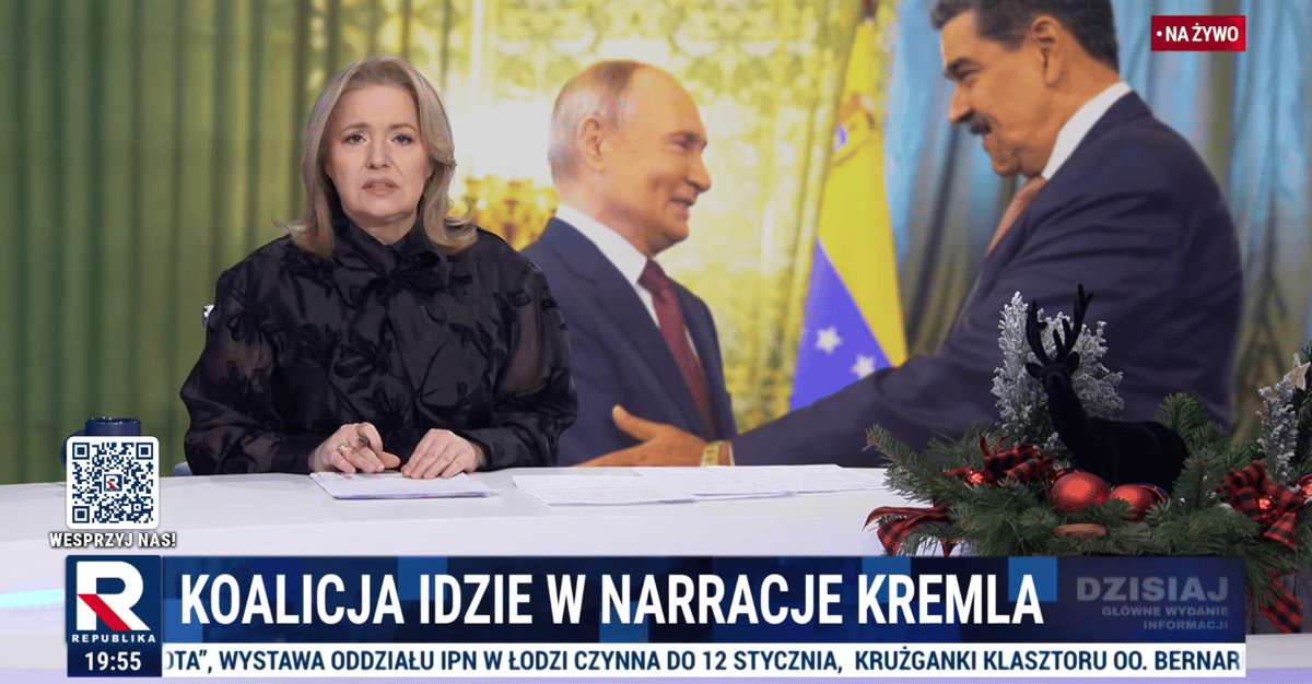 TV Republika na kolanach przed Trumpem. Tusk strącony do piekła, bo się nie modli