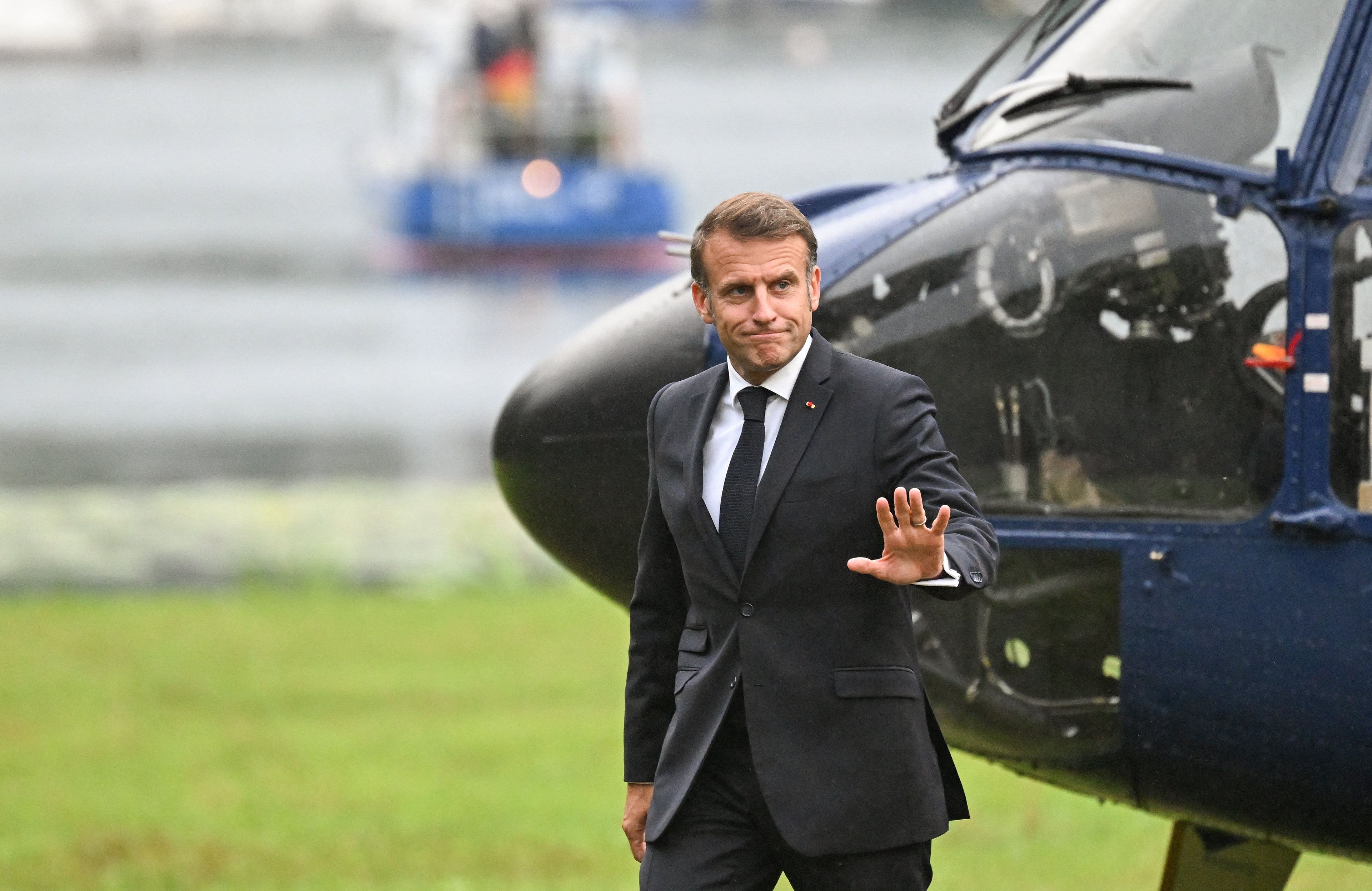 Prezydent Francji Emmanuel Macron w Berlinie, 23 lipca 2025 r.