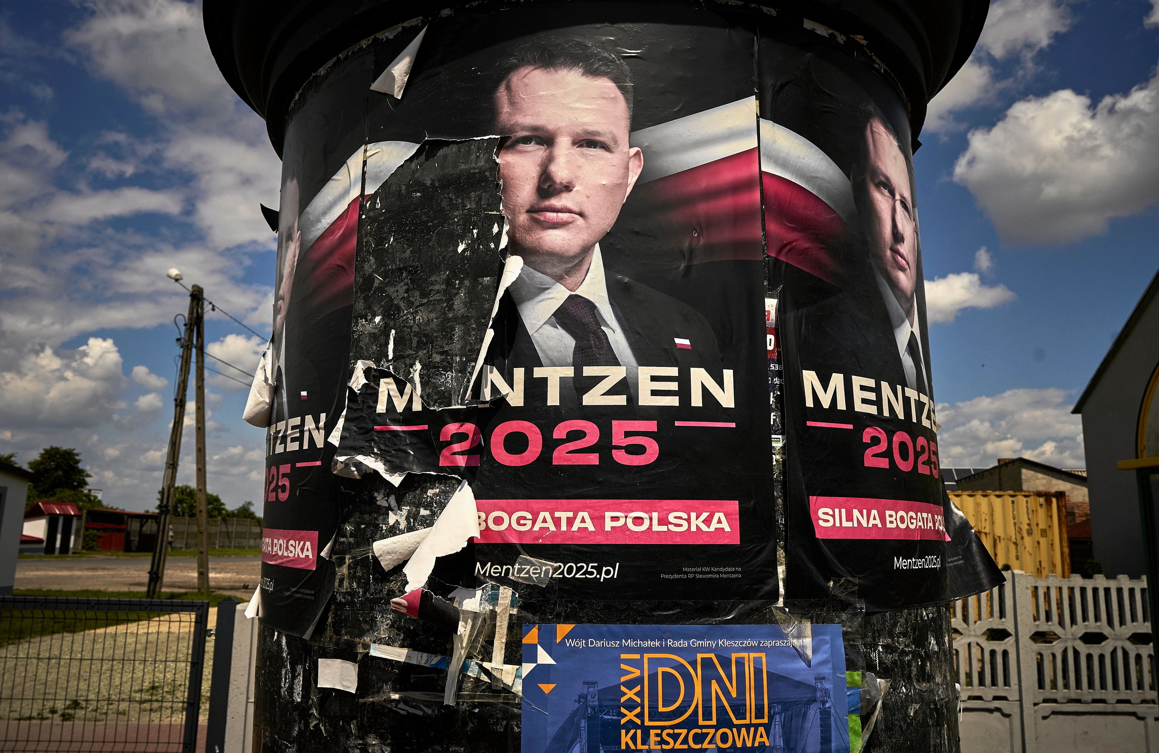 Plakat wyborczy Sławomira Mentzena