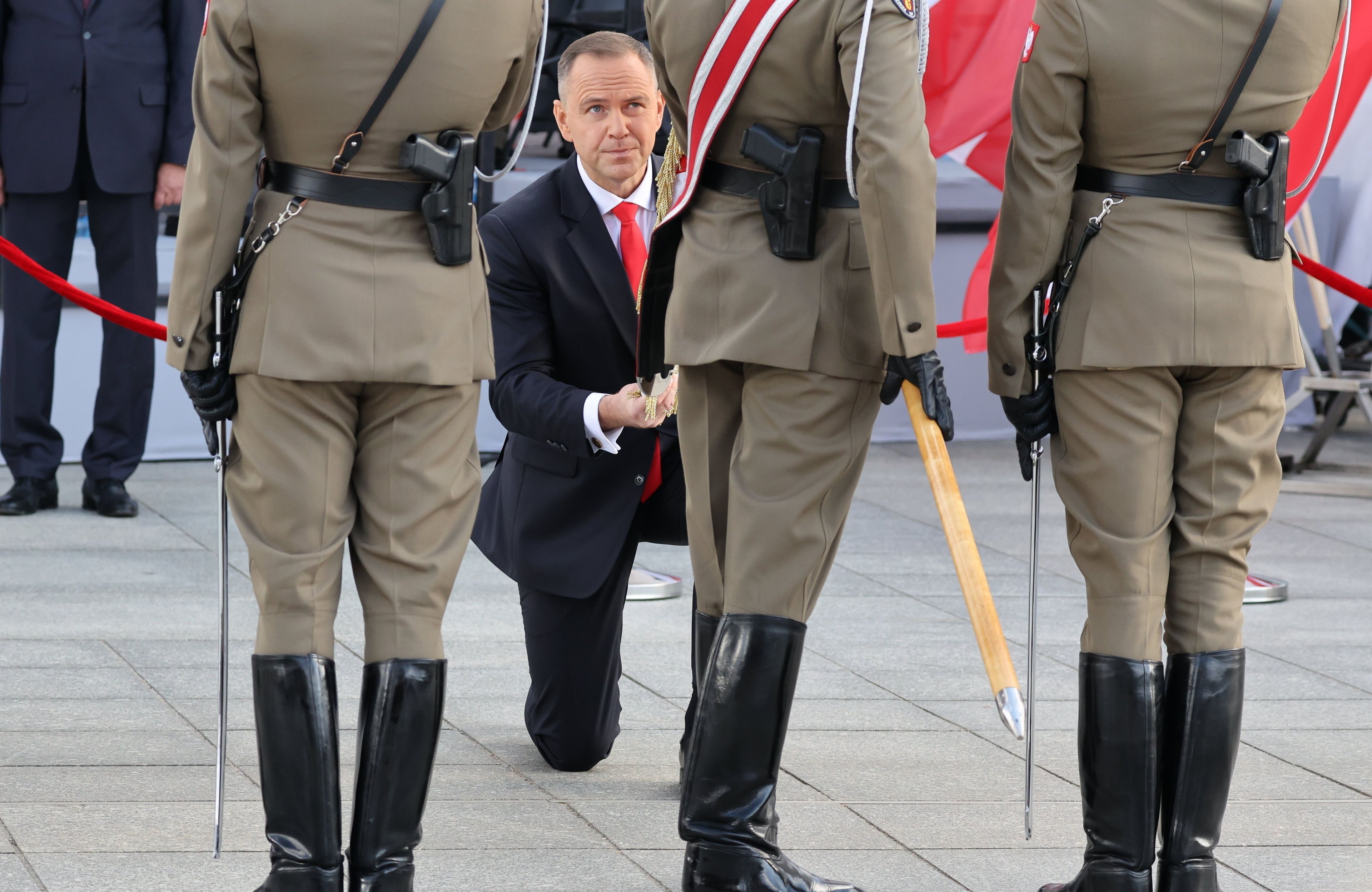 Uroczystosc przyjecia zwierzchnictwa Prezydenta RP nad Silami Zbrojnymi RP na Placu Marszalka Józefa Pilsudskiego