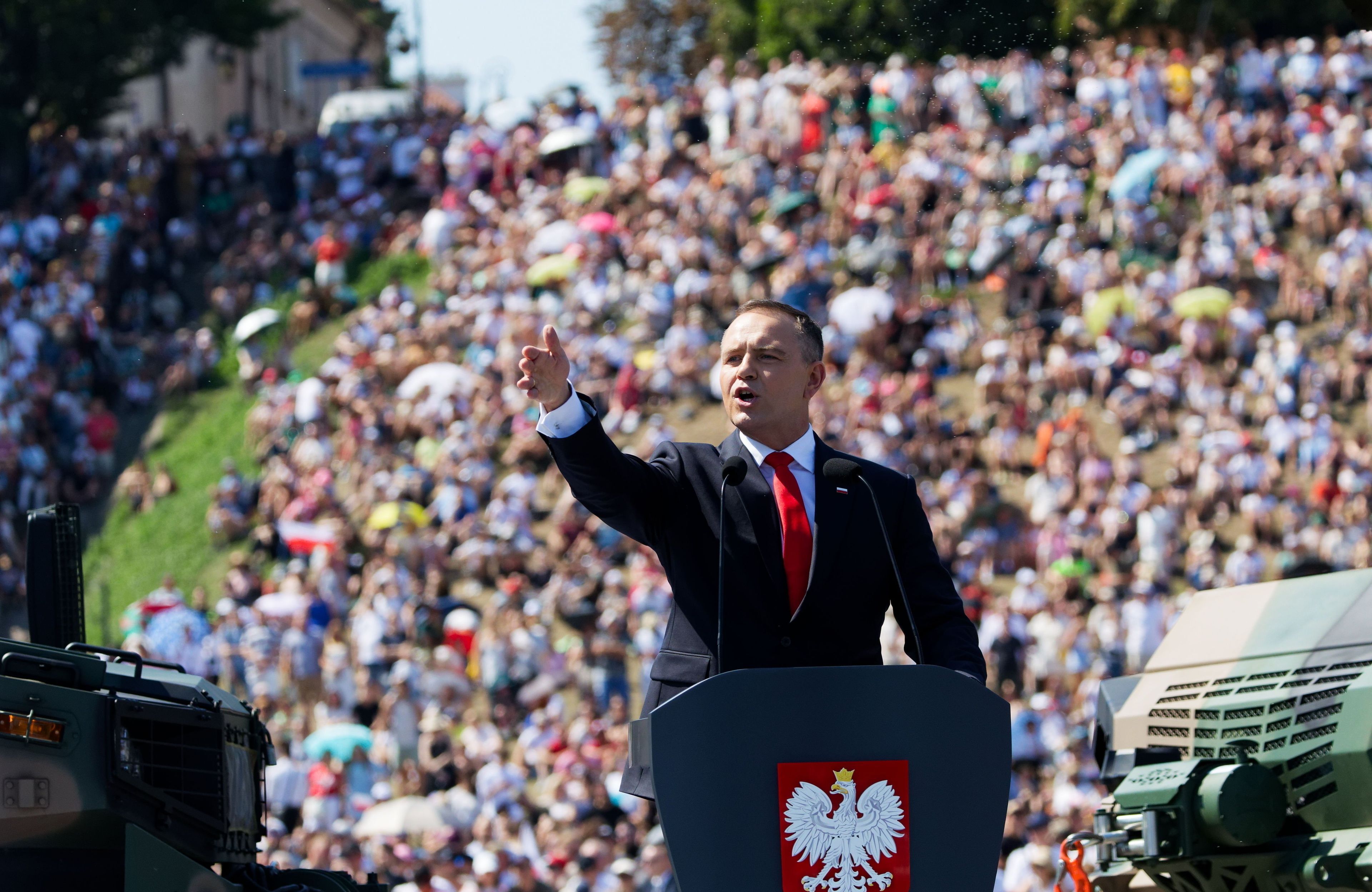 Defilada wojskowa Dziekujemy za Wasza sluzbe w Swieto Wojska Polskiego