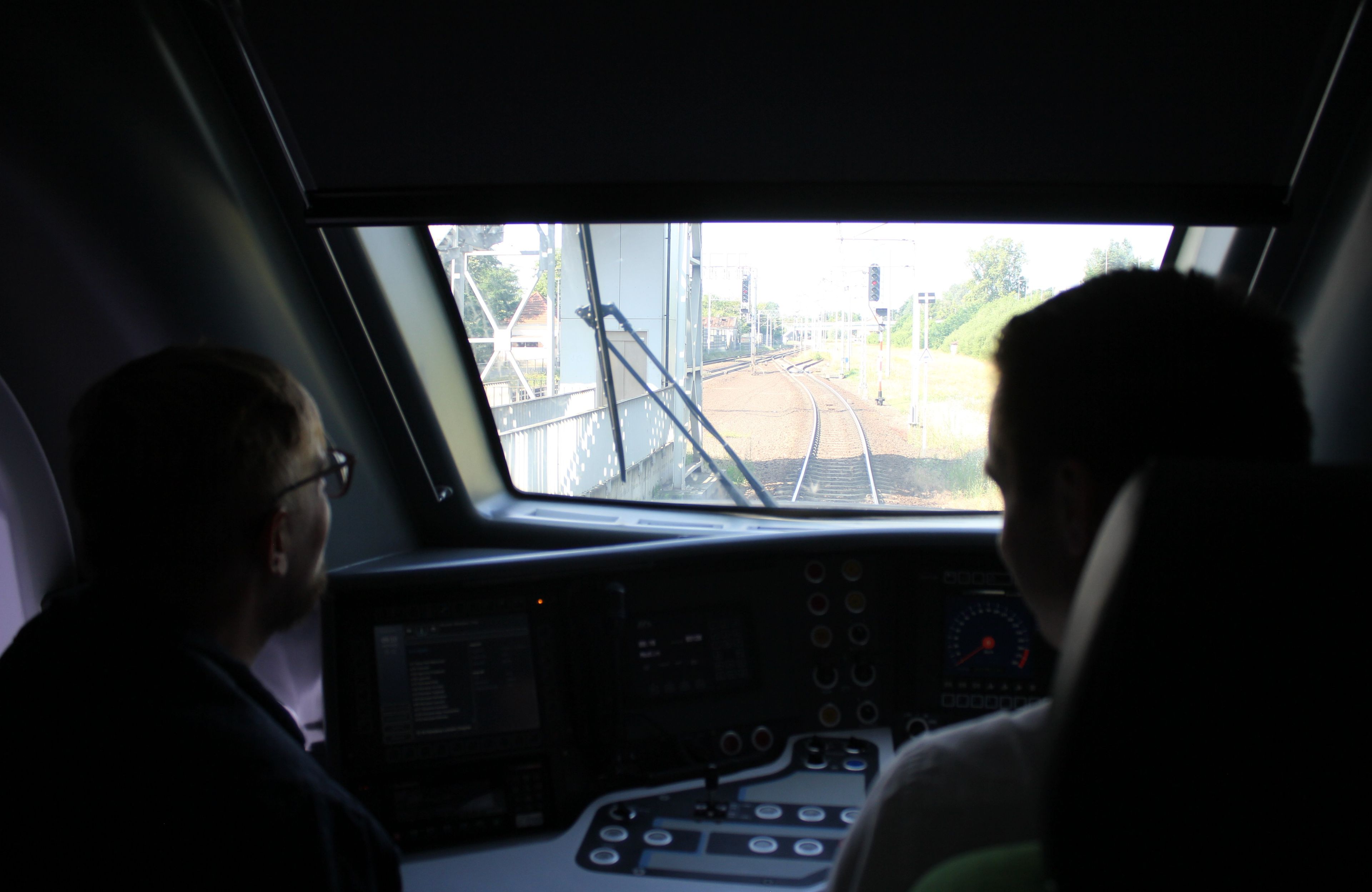 Widok z kabiny maszynisty