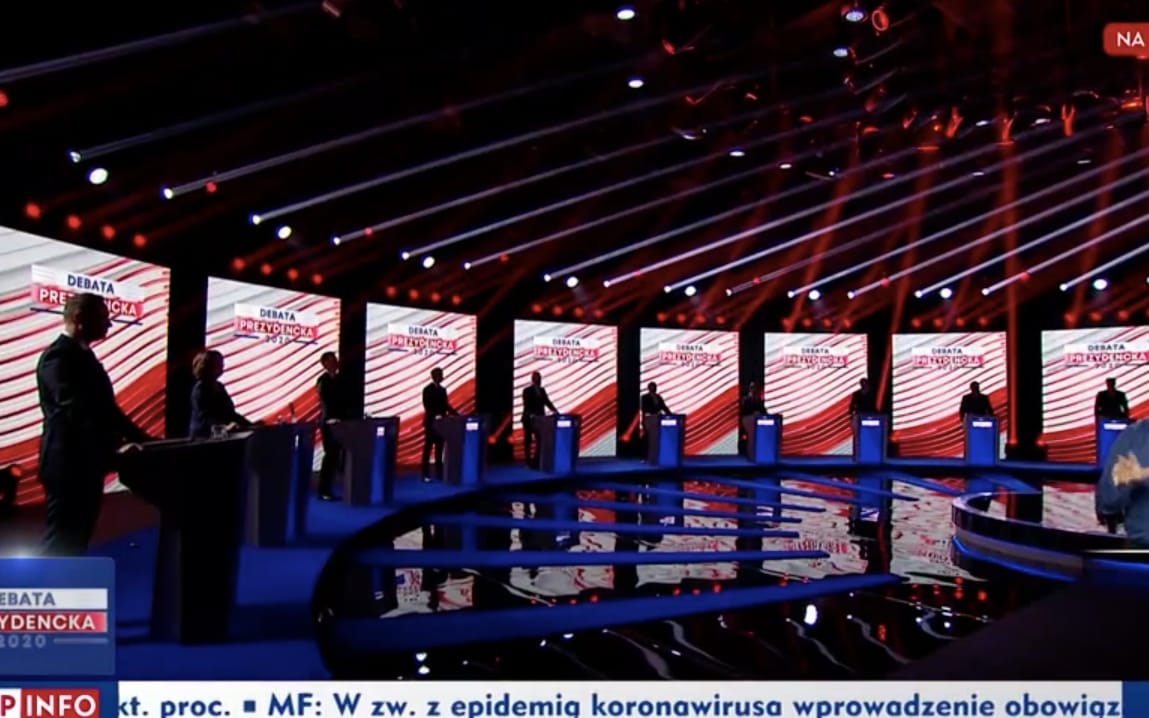 Grafika do artykułu Miała być majową puentą, a była lipcową rozgrzewką. Co wiemy po debacie prezydenckiej w TVP?