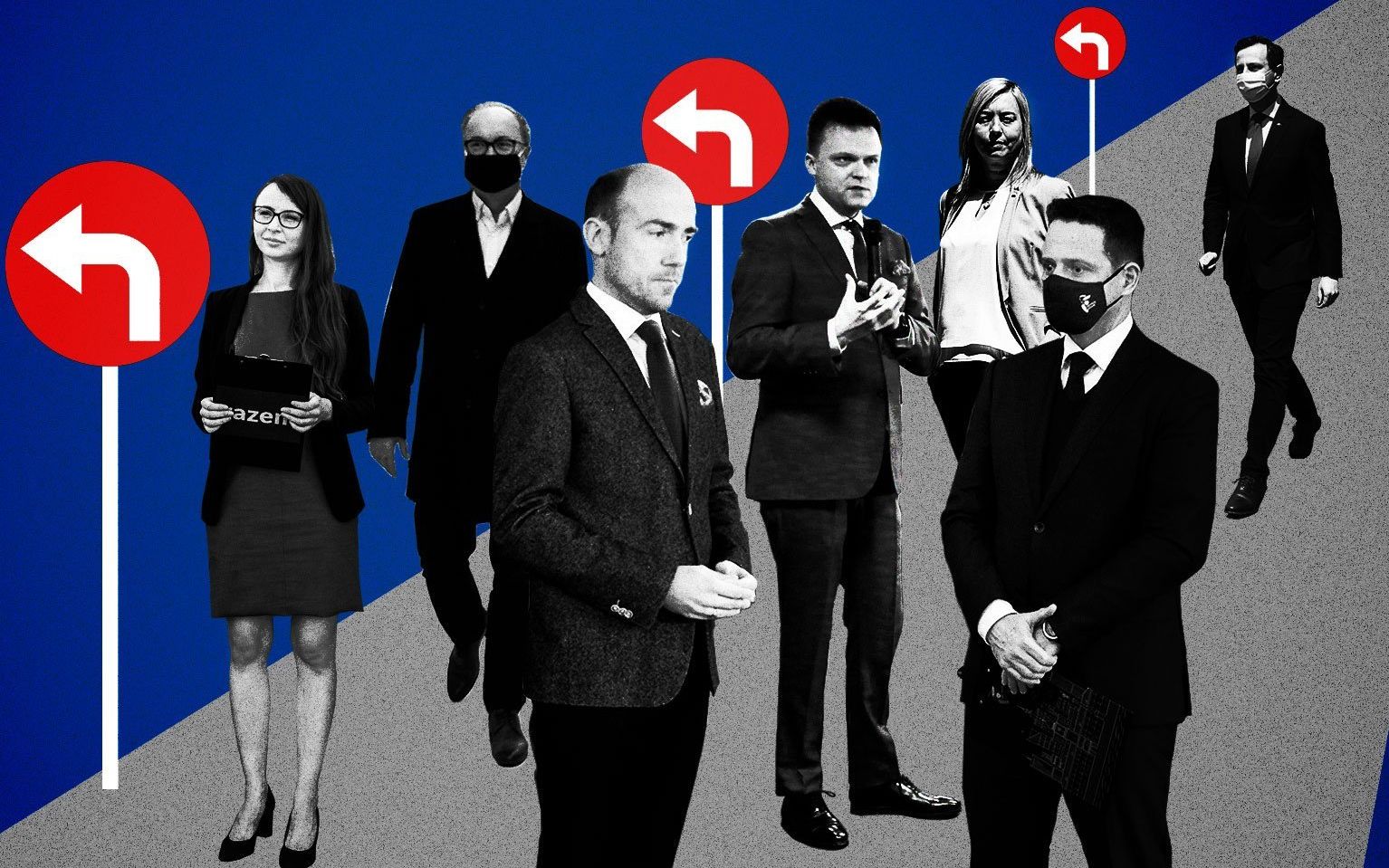 Grafika do artykułu "Skręt w lewo" jako najgorsza polityczna obelga. Czy zostanie z nami na zawsze?