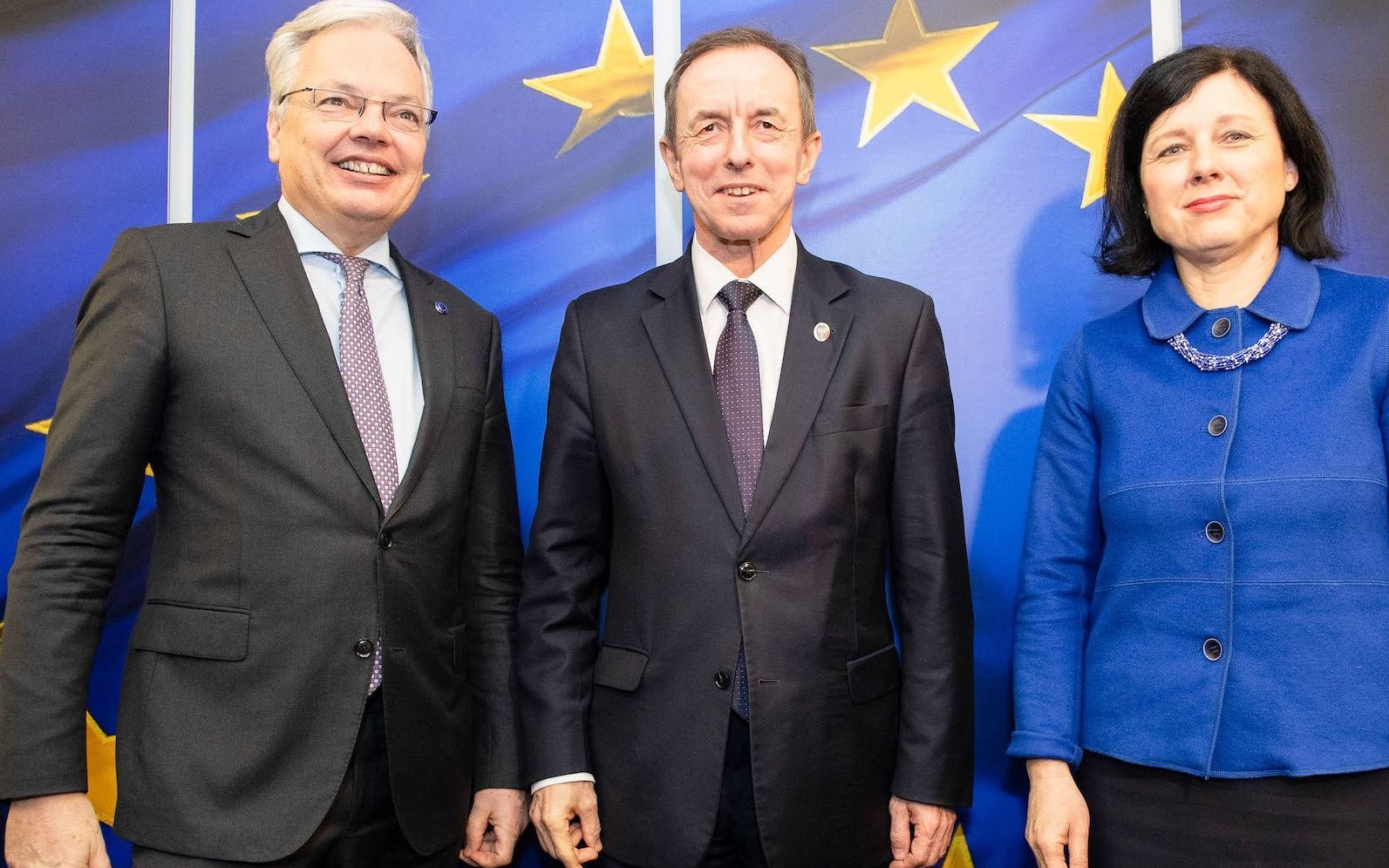 Didier Reynders, Tomasz Grodzki, Vĕra Jourová