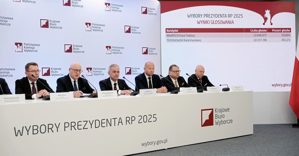 Национальная избирательная комиссия официально: Кароль Навроцкий избран президентом Республики Польша