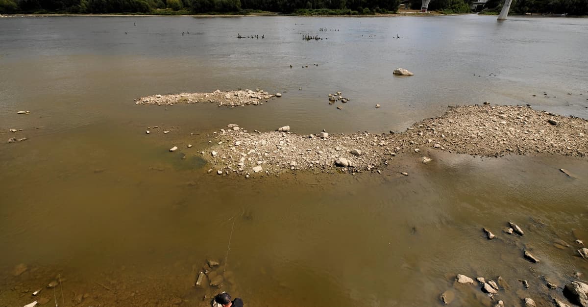 9 cm wody. Wisła wysycha w Warszawie