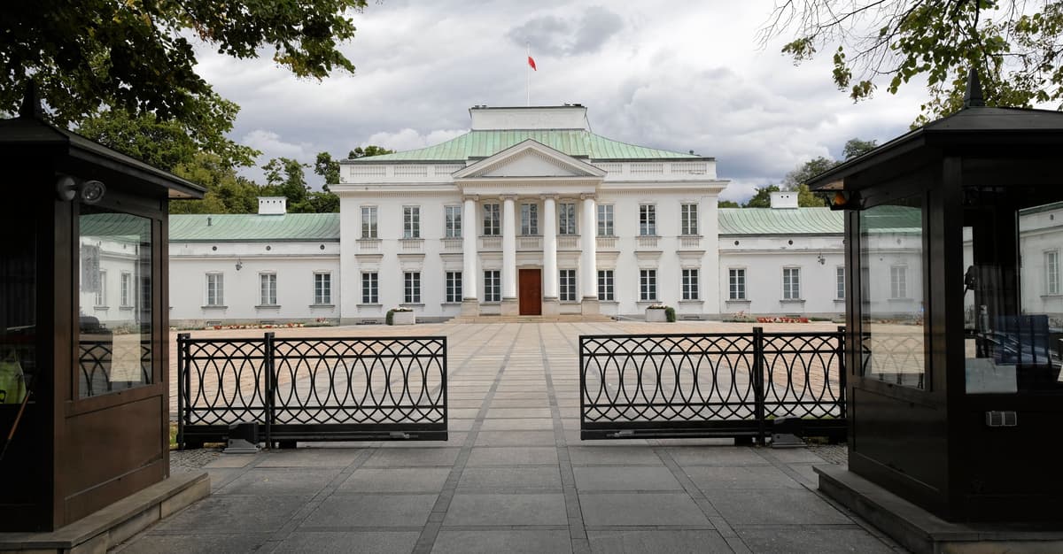 Dron nad Belwederem i Parkową