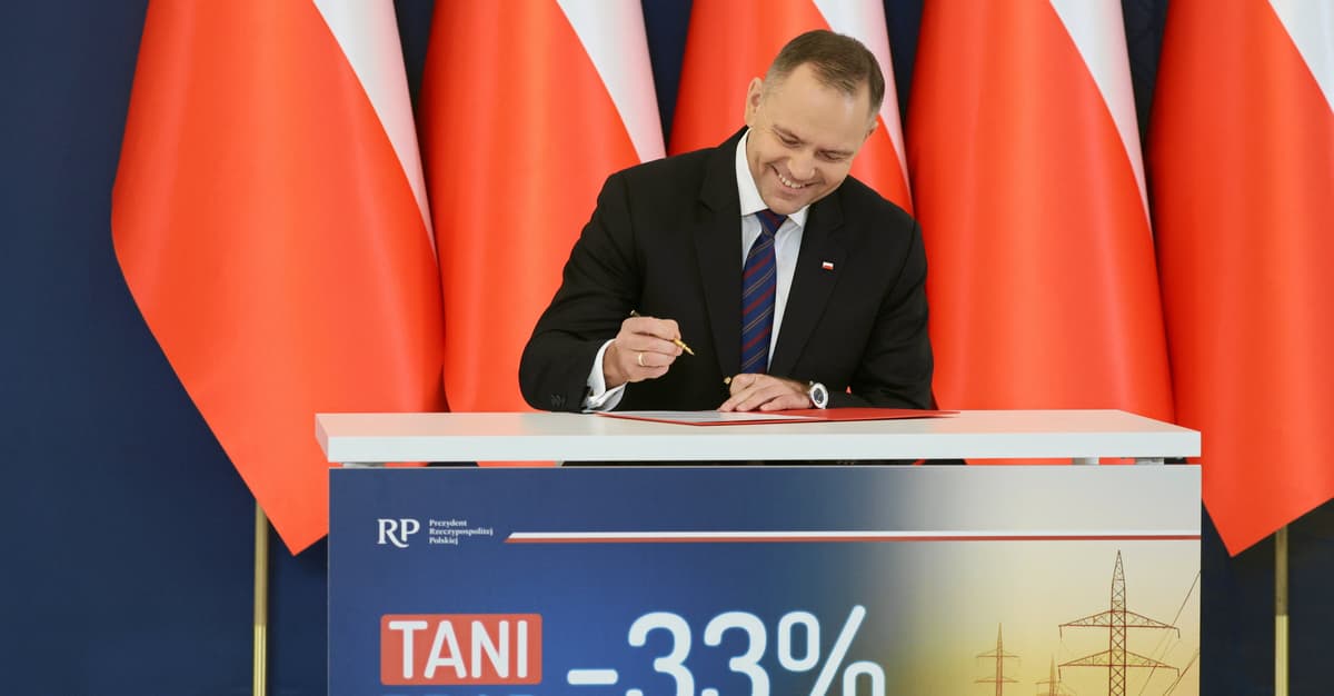 Prezydent przedstawił pomysł na obniżenie cen prądu