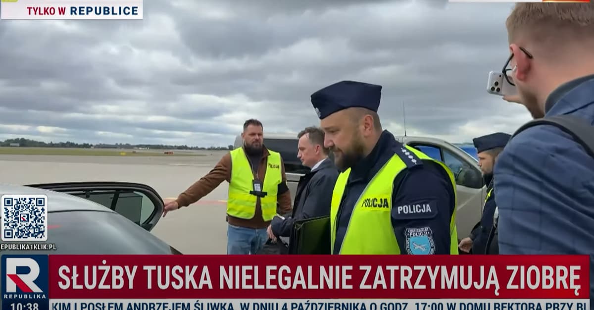 Policja czekała na Ziobrę na płycie lotniska. Zostanie doprowadzony przed komisję