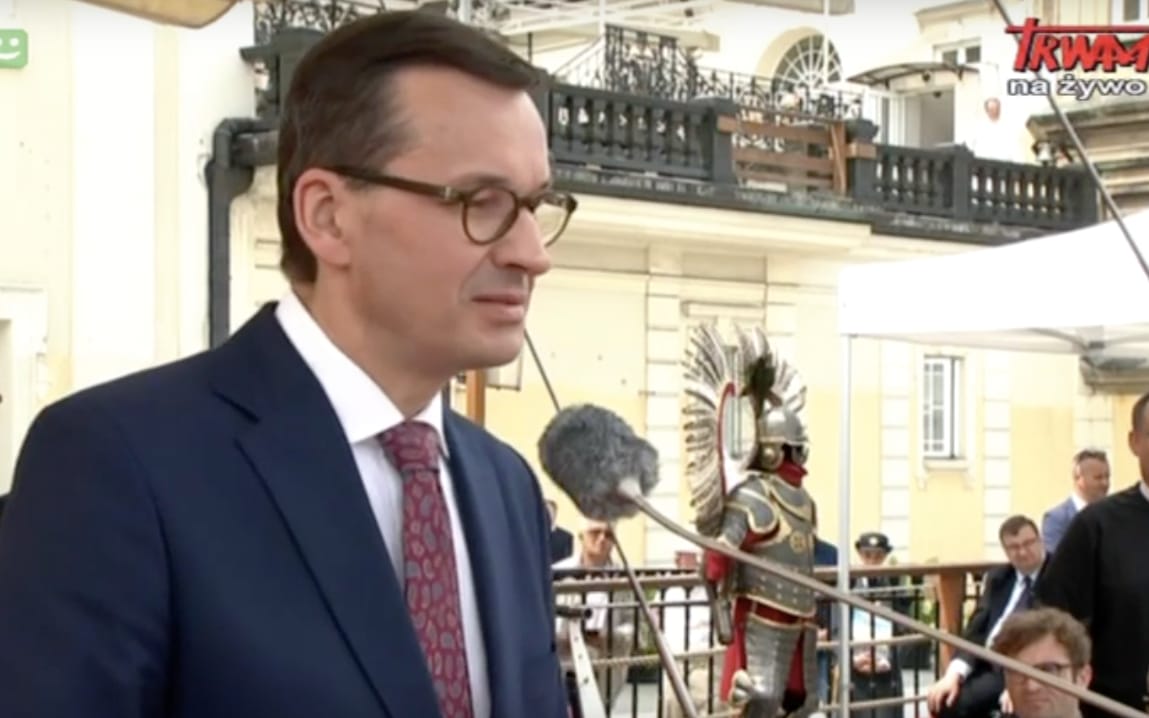 Grafika do artykułu Pół rządu na pielgrzymce Radia Maryja. Morawiecki: Starając się o lepsze życie na ziemi, jesteśmy bliżej nieba
