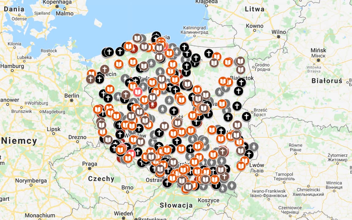 Grafika do artykułu Na Mapie kościelnej pedofilii w 2019 roku przybyły 43 sprawy. To już ok. 300 sprawców i 650 ofiar