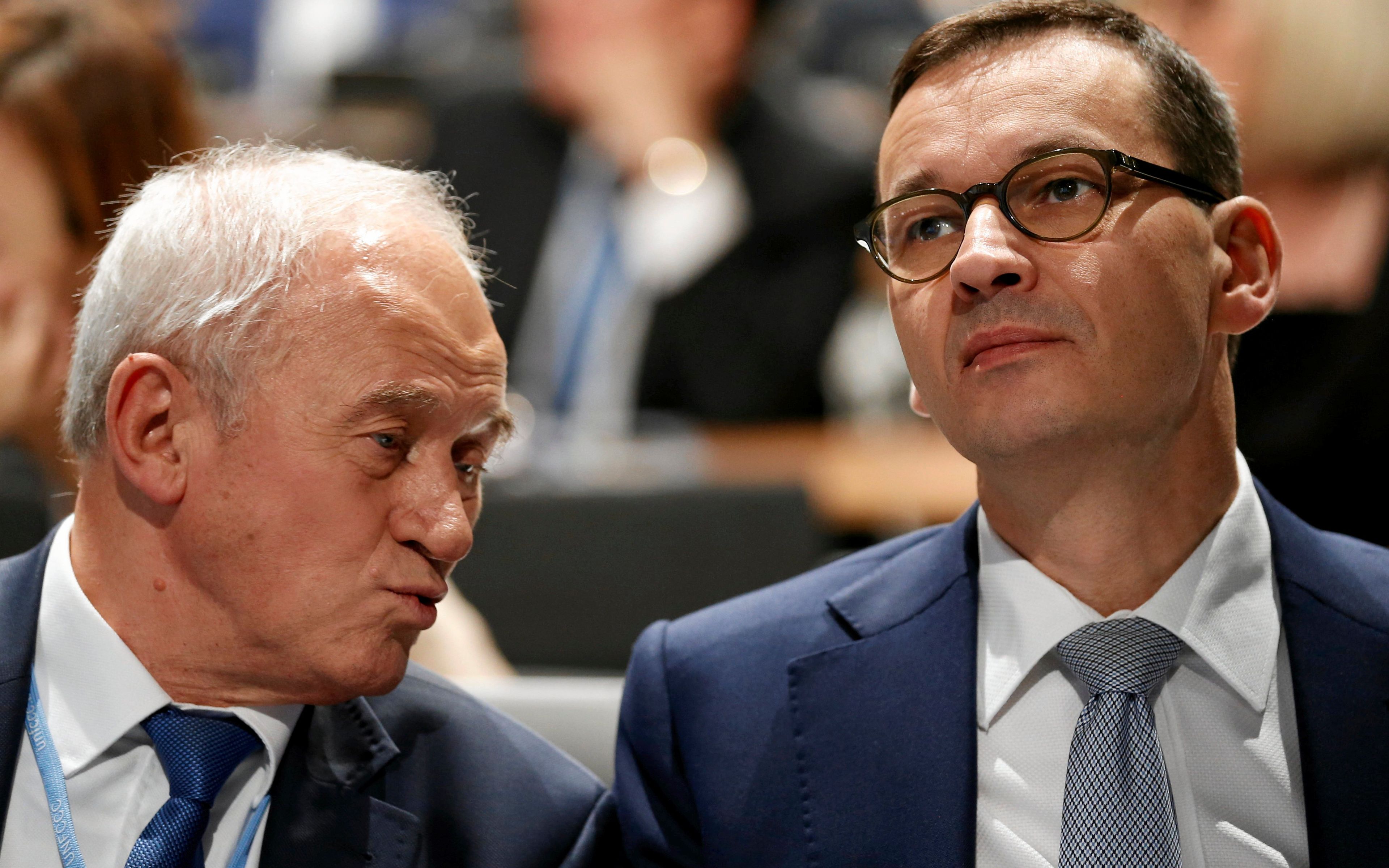 04.12.2018 Katowice . Premier Mateusz Morawiecki i minister energii Krzysztof Tchorzewski podczas drugiego dnia szczytu klimatycznego COP24 .
Fot. Grzegorz Celejewski / Agencja Gazeta