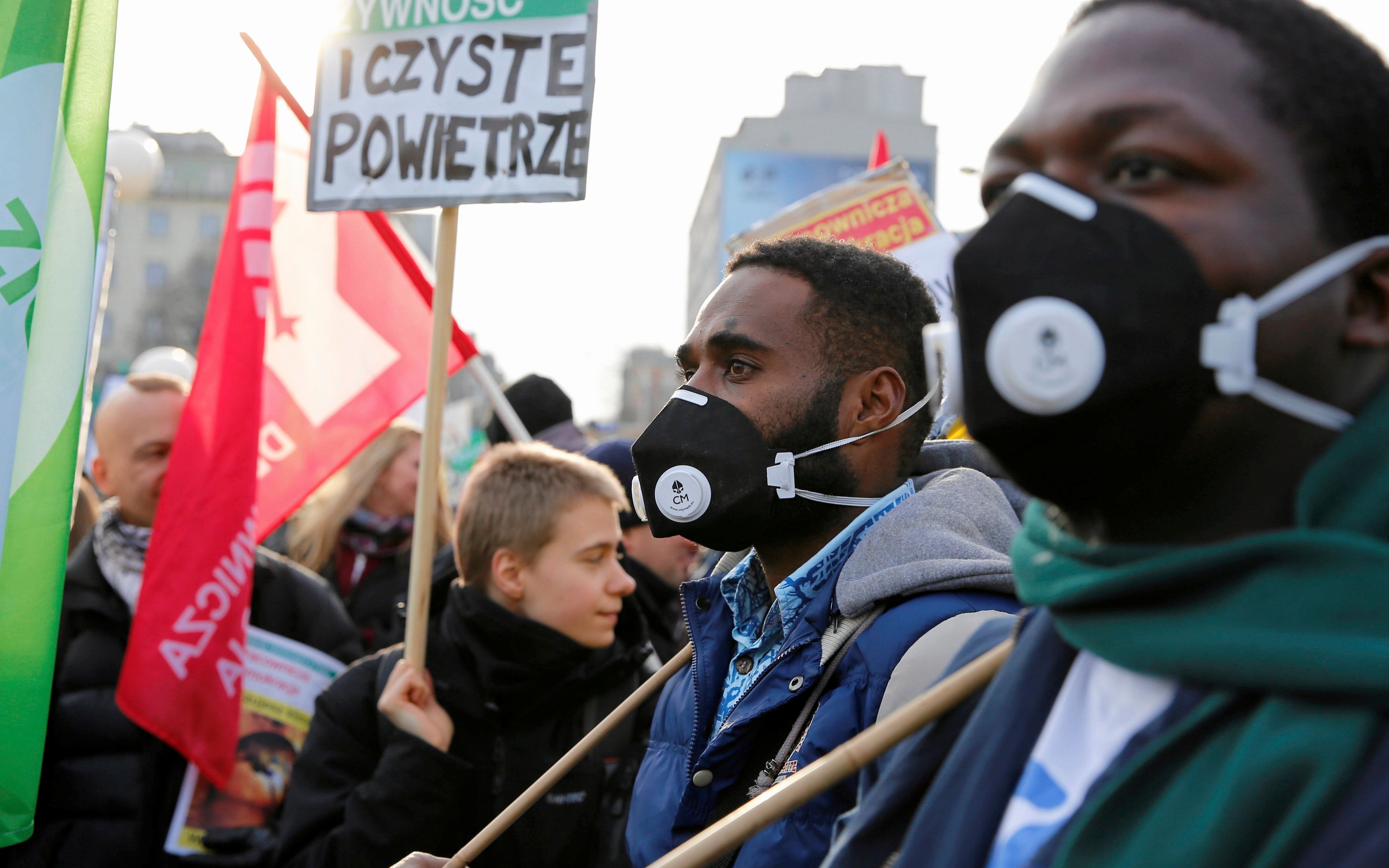 08.12.2018 Katowice . Marsz dla Klimatu przeszedl ulicami miasta. Szosty dzien szczytu klimatycznego COP24 . 
Fot. Grzegorz Celejewski / Agencja Gazeta