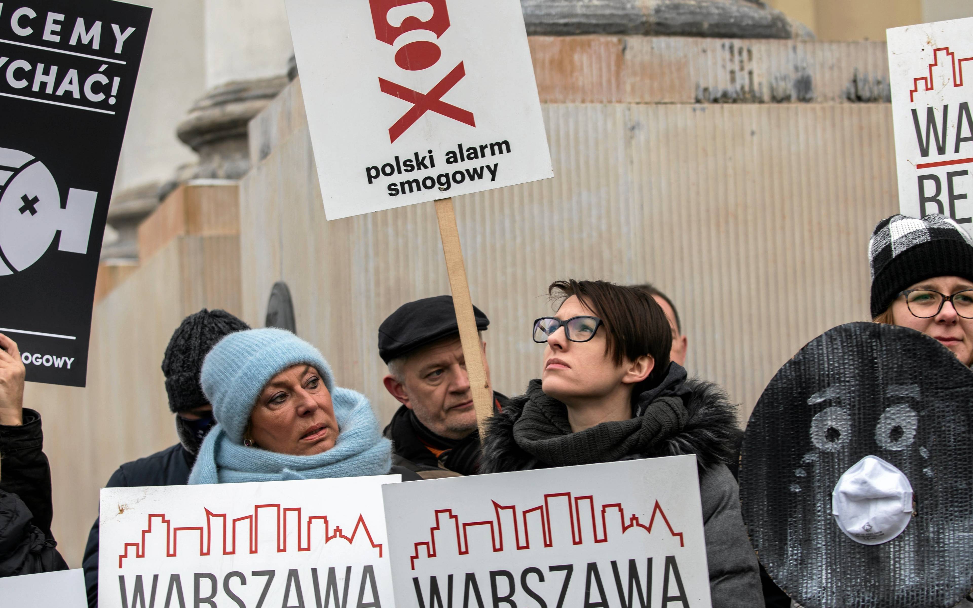 19.12.2018 Warszawa , Plac Bankowy . Demonstracja antysmogowa .  Fot. Jedrzej Nowicki / Agencja Gazeta