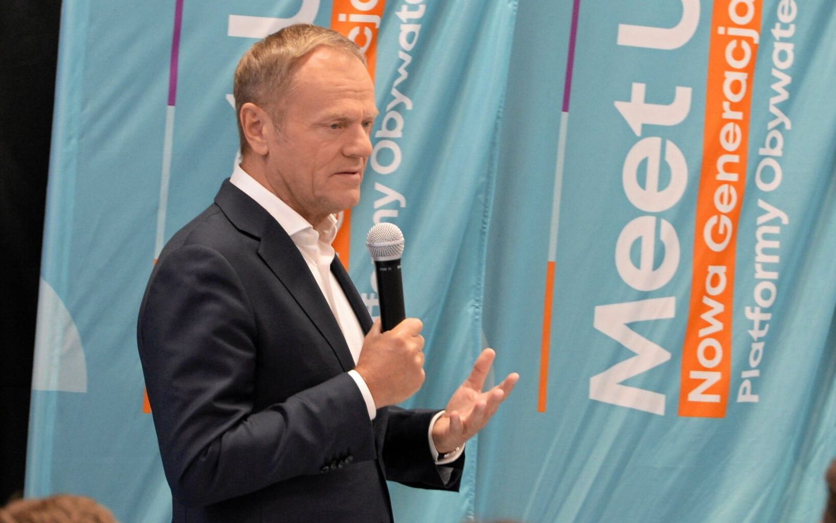 09.07.2022 Szczecin , aula Akademii Morskiej . Przewodniczacy PO Donald Tusk podczas spotkania z mlodzieza i parlamentarzystami w ramach Meet Up Nowa Generacja Platformy Obywatelskiej .
Fot. Krzysztof Hadrian / Agencja Wyborcza.pl