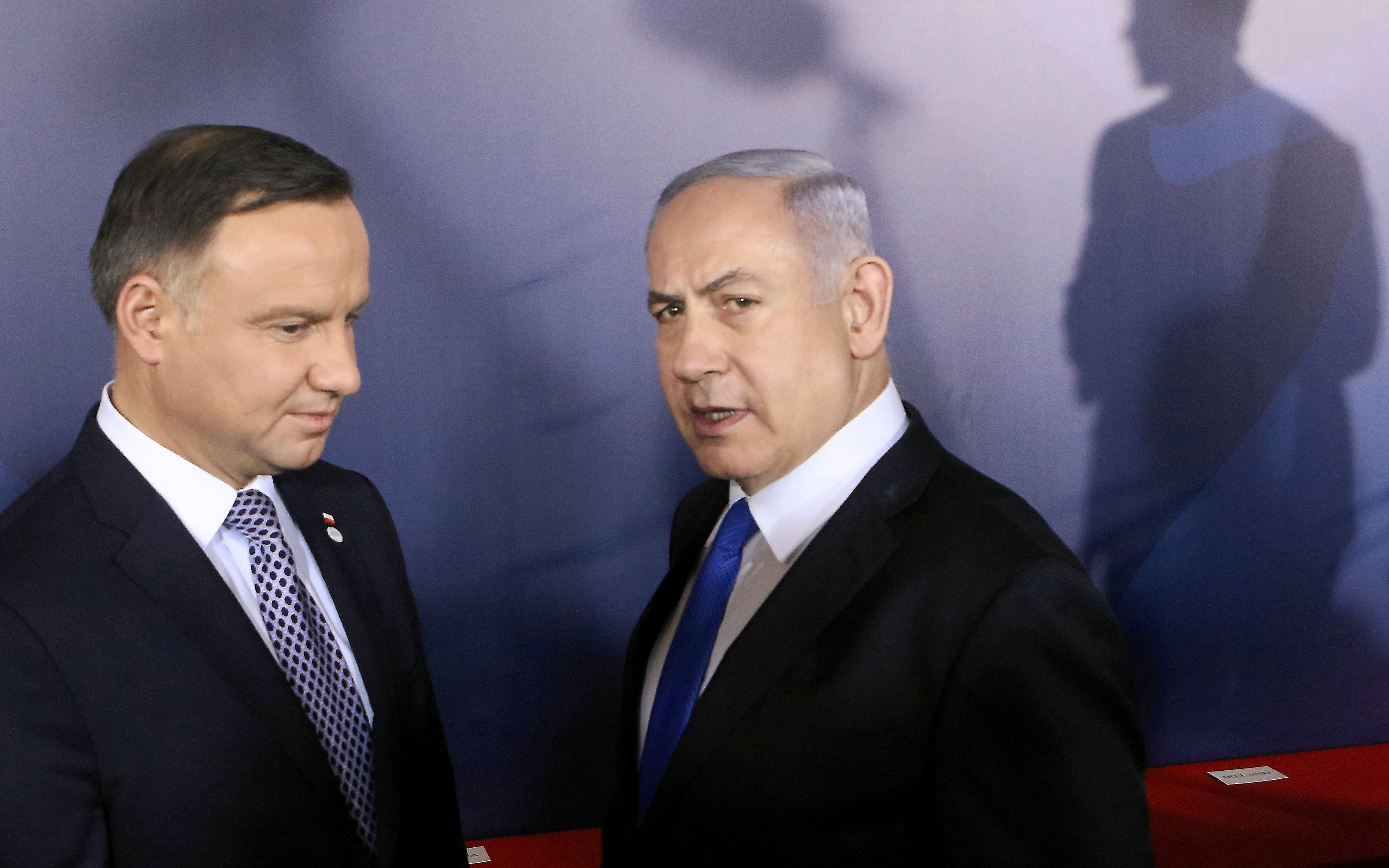 13.02.2019 Warszawa , Zamek Krolewski . Prezydent RP Andrzej Duda i premier Izraela Binjamin Netanjahu podczas Konferencji Bliskowschodniej - spotkania poswieconego budowaniu pokoju i bezpieczenstwa na Bliskim Wschodzie .
Fot. Slawomir Kaminski / Agencja Gazeta