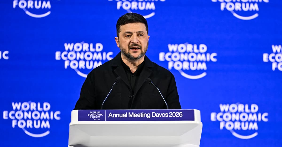 „Europa tylko dyskutuje o przyszłości, ale unika działań dzisiaj”. Zełenski w Davos [SŁOWO W SŁOWO]