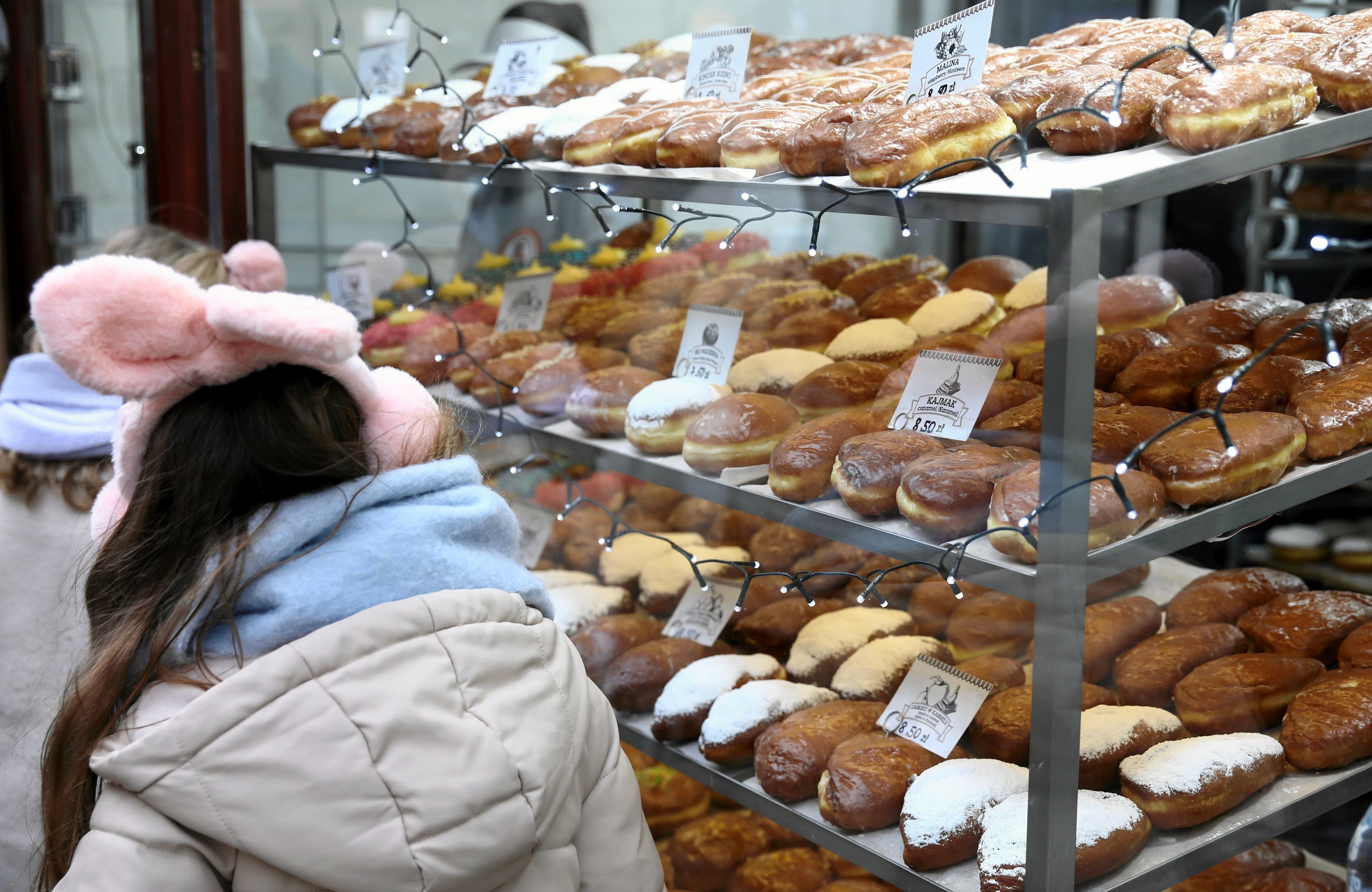 Kolejka po pączki w Krakowie