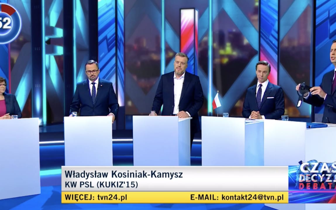 Grafika do artykułu Debata w TVN bardzo ciekawa, ale bez wyraźnego zwycięzcy. W sympatiach wyborców raczej nic nie zmieni