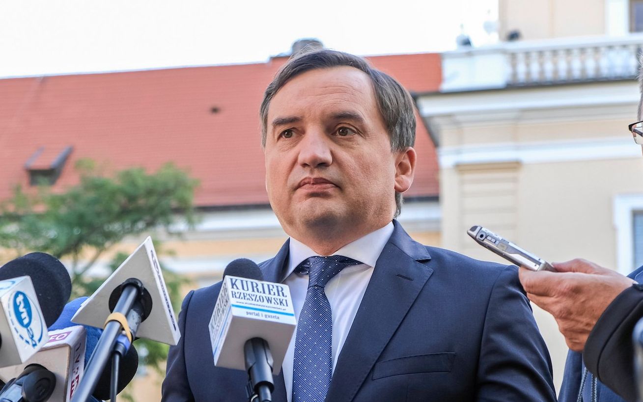 23.09.2019 Rzeszow , Zamek Lubomirskich , Sad Okregowy . Zbigniew Ziobro minister sprawiedliwosci i prokurator generalny podczas konferencji nt przekazania zamku na cele kulturalne .
Fot. Patryk Ogorzalek / Agencja Gazeta