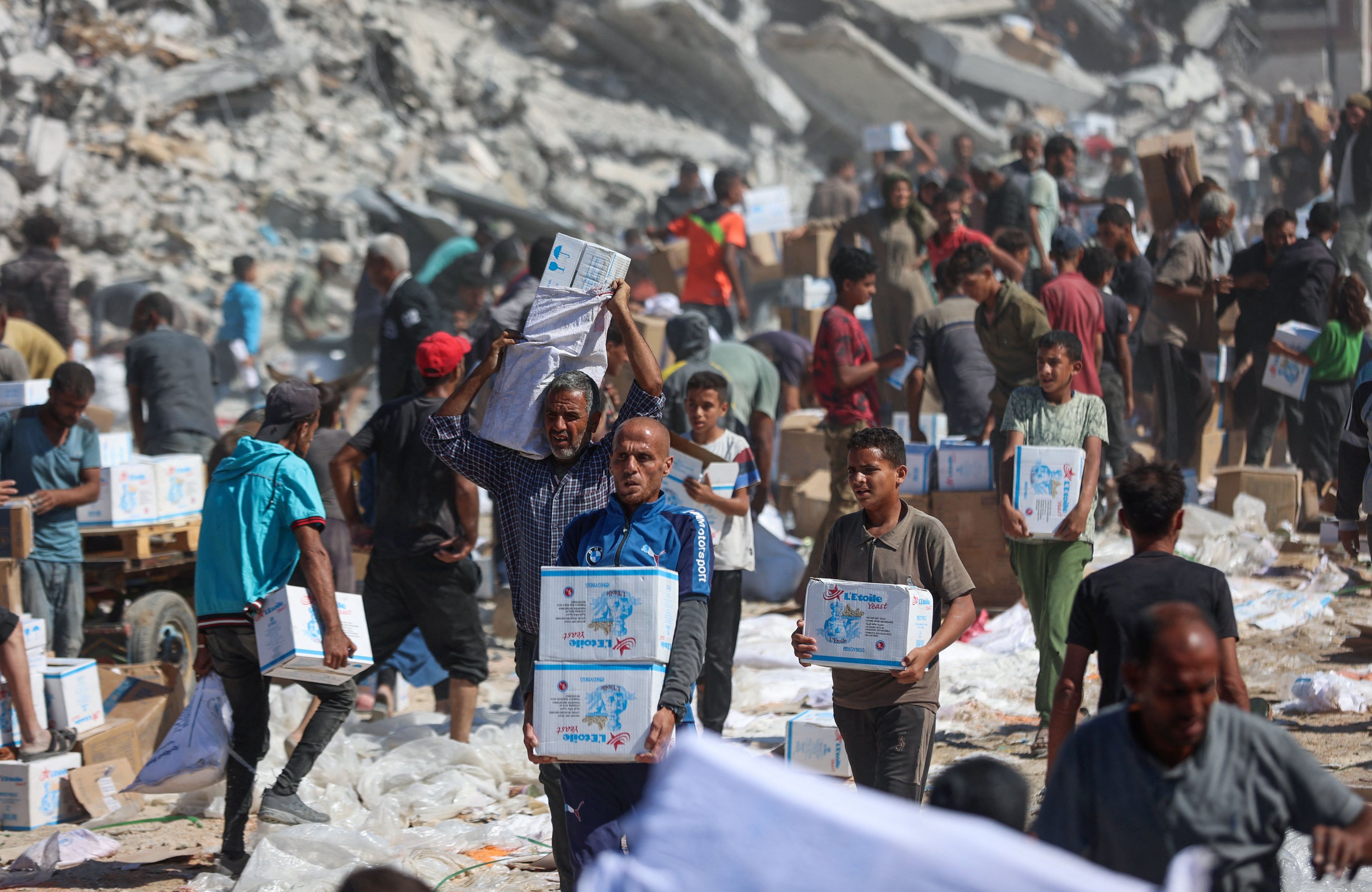 PALESTINIAN-ISRAEL-CONFLICT-FAMINE-AID