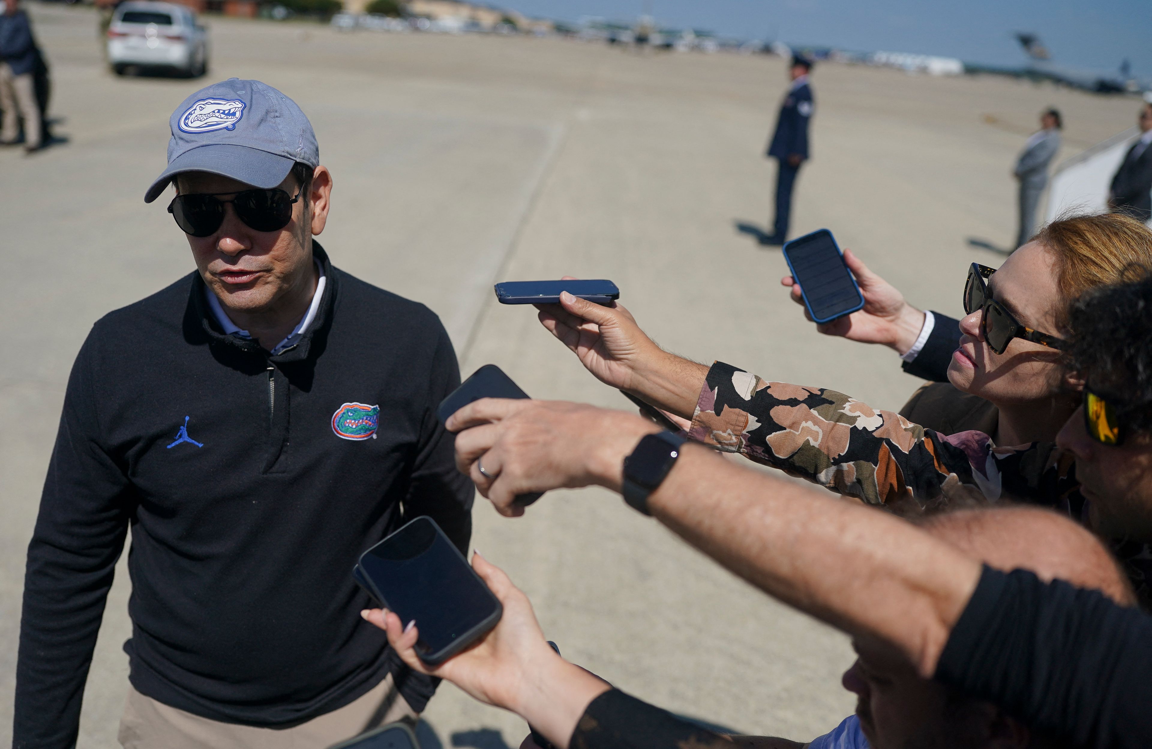 US Secretary of State Rubio departs for Israel at Joint Base Andrews